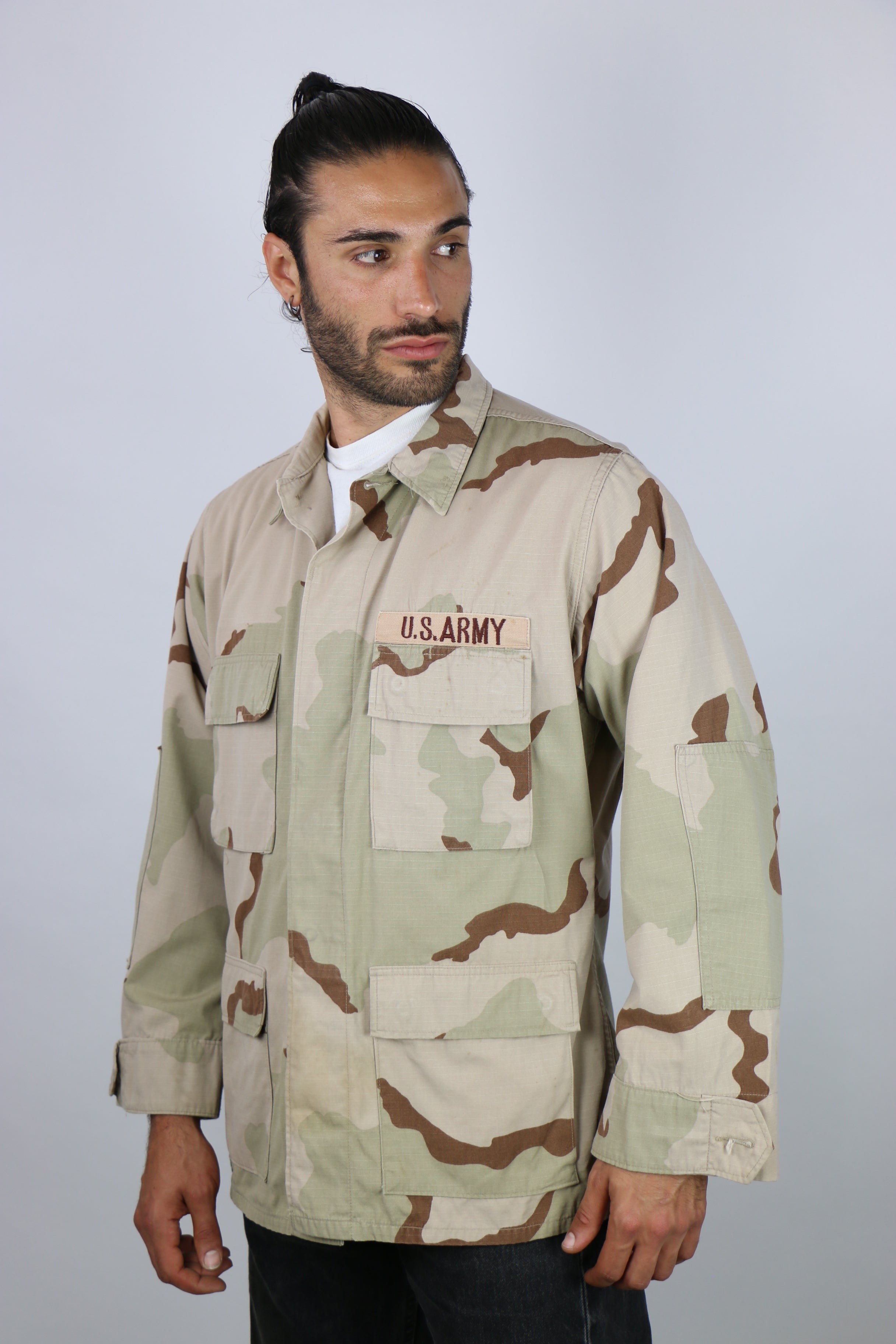 American Army Vintage Men's M Desert Camo Jacket Cargo USA 