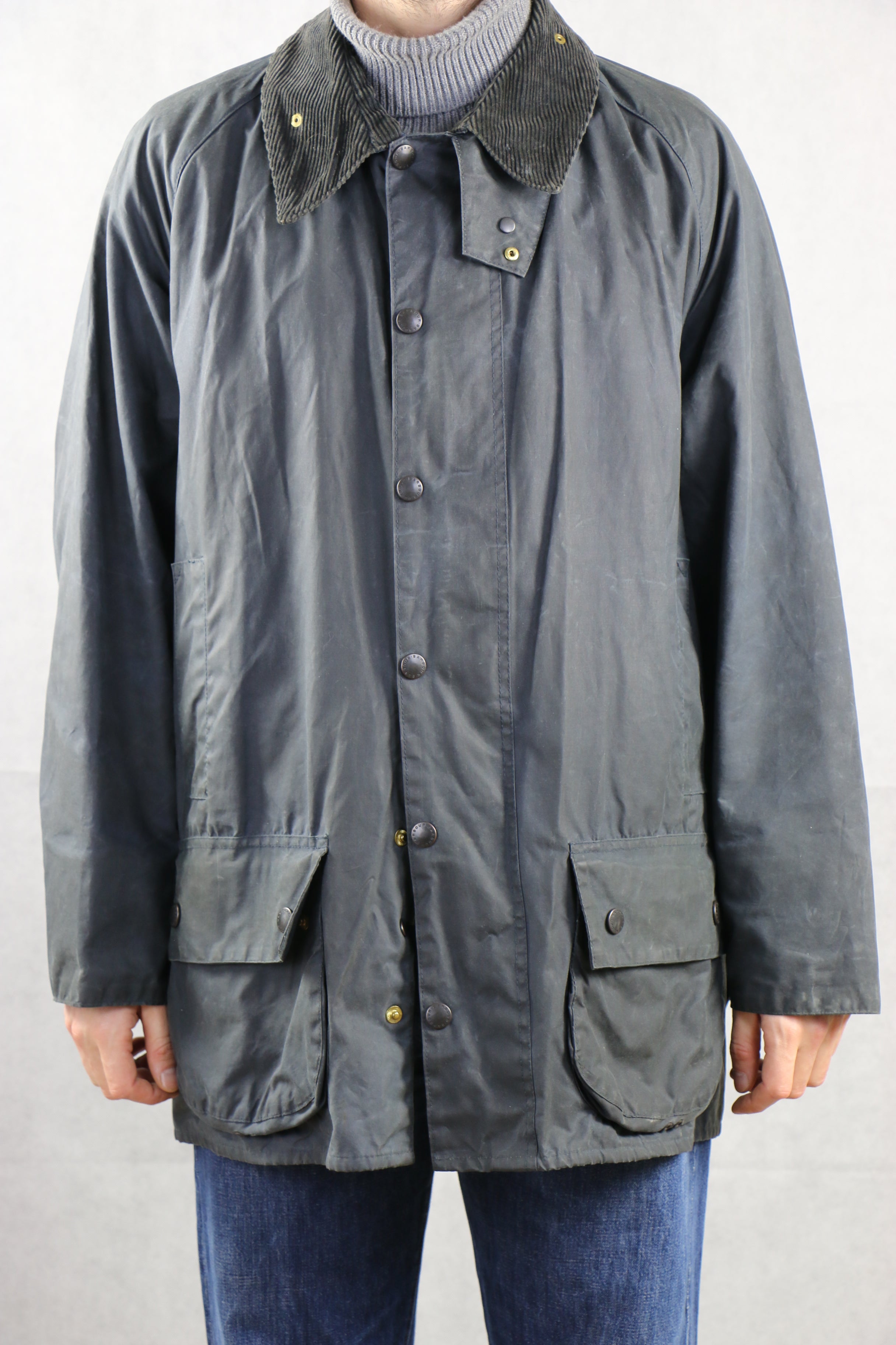 Barbour 'Beaufort' C48 / 122CM Navy ~ Vintage Store Clochard92.com