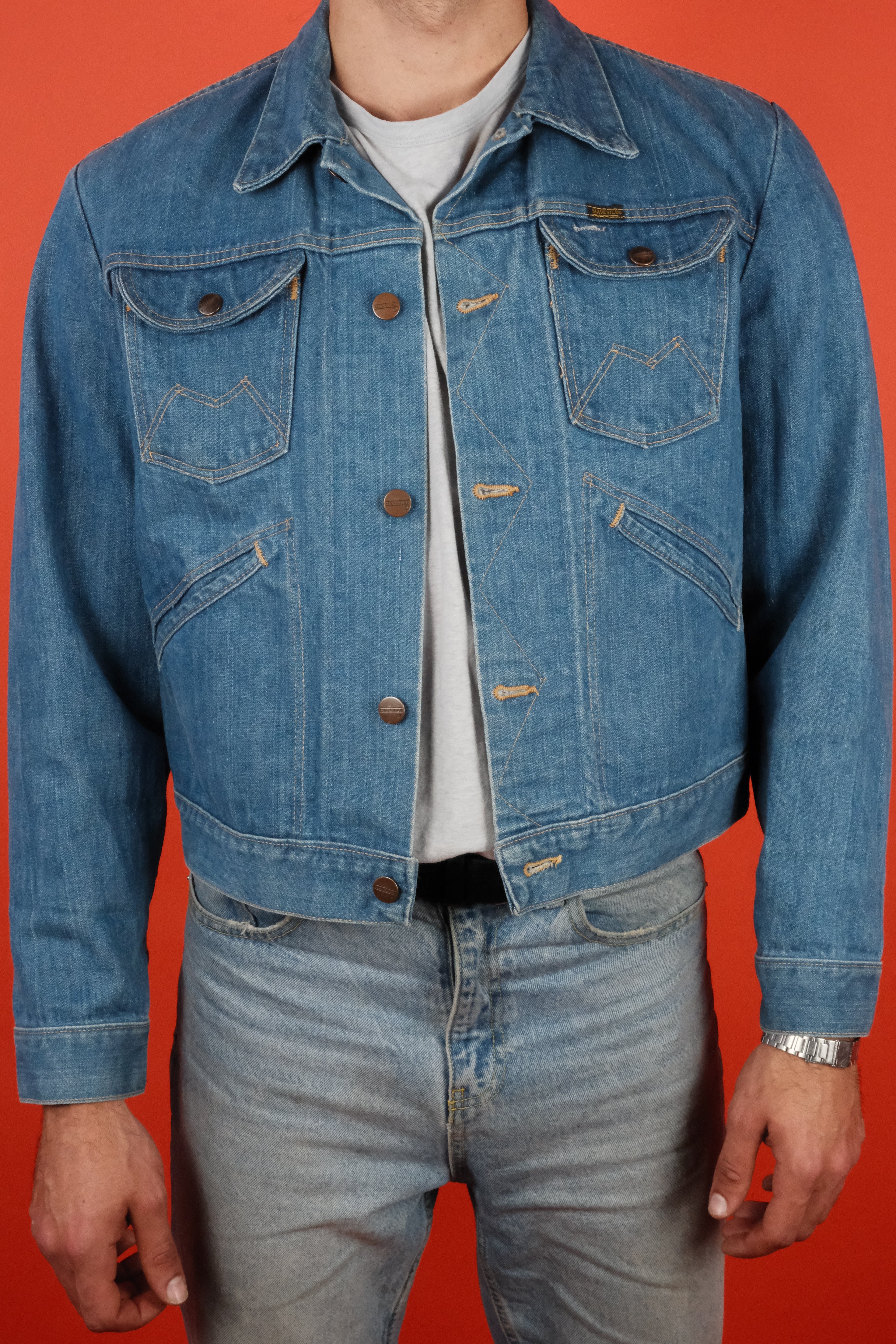 Vintage jean jacket store mens