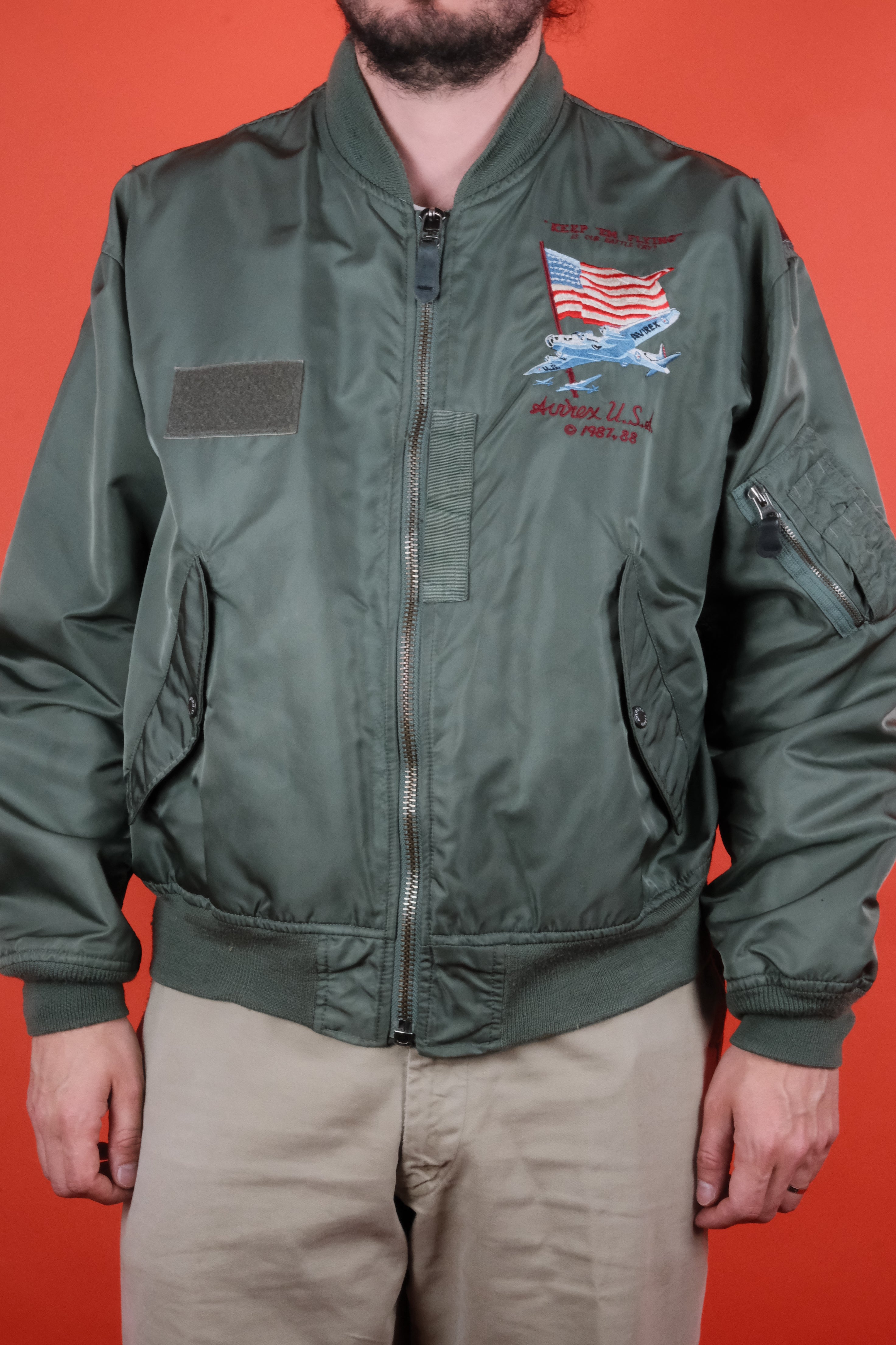 Avirex Flying Jacket L-2B Bomber Jacket ~ Vintage Store Clochard92.com