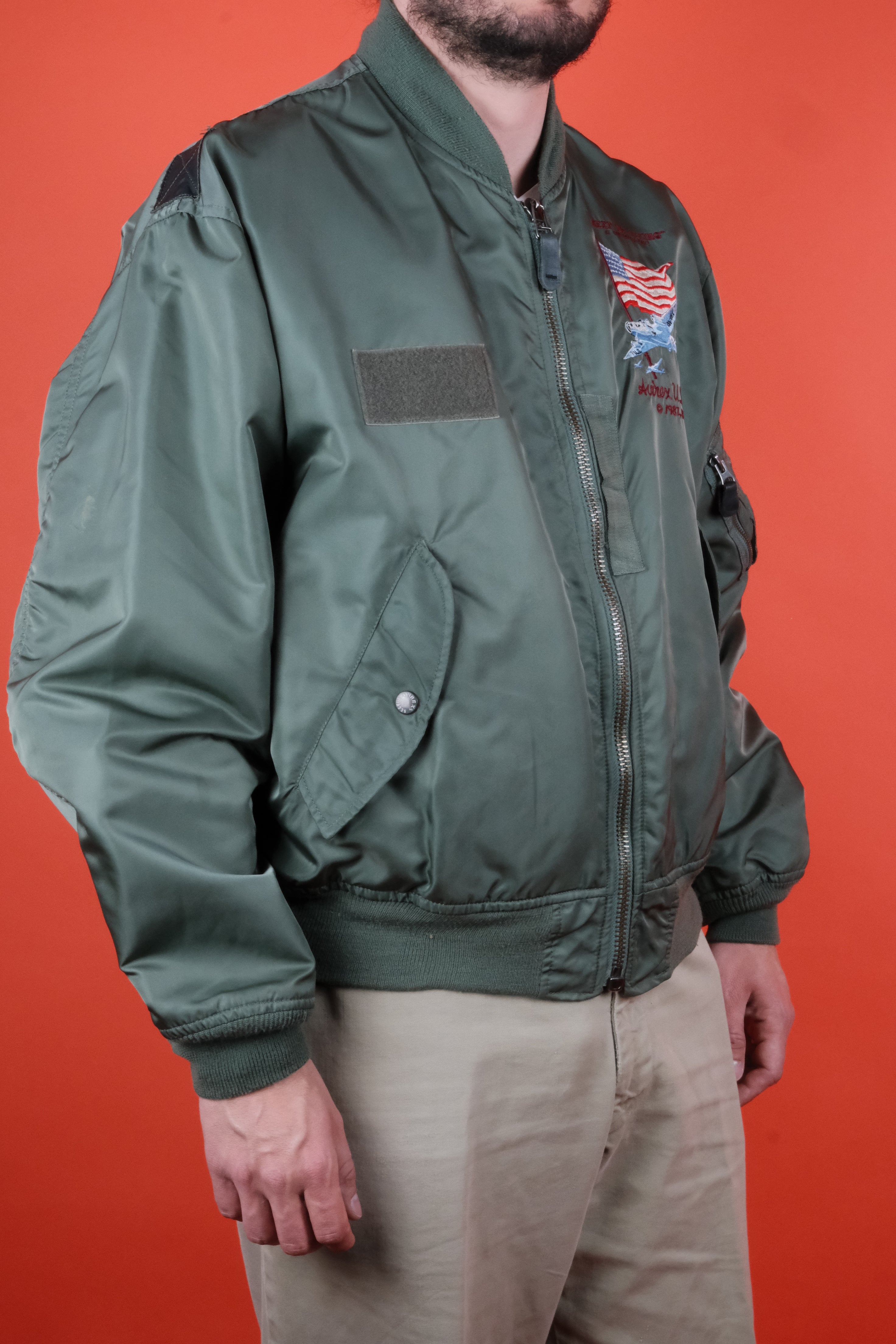 Avirex Flying Jacket L-2B Bomber Jacket ~ Vintage Store Clochard92.com