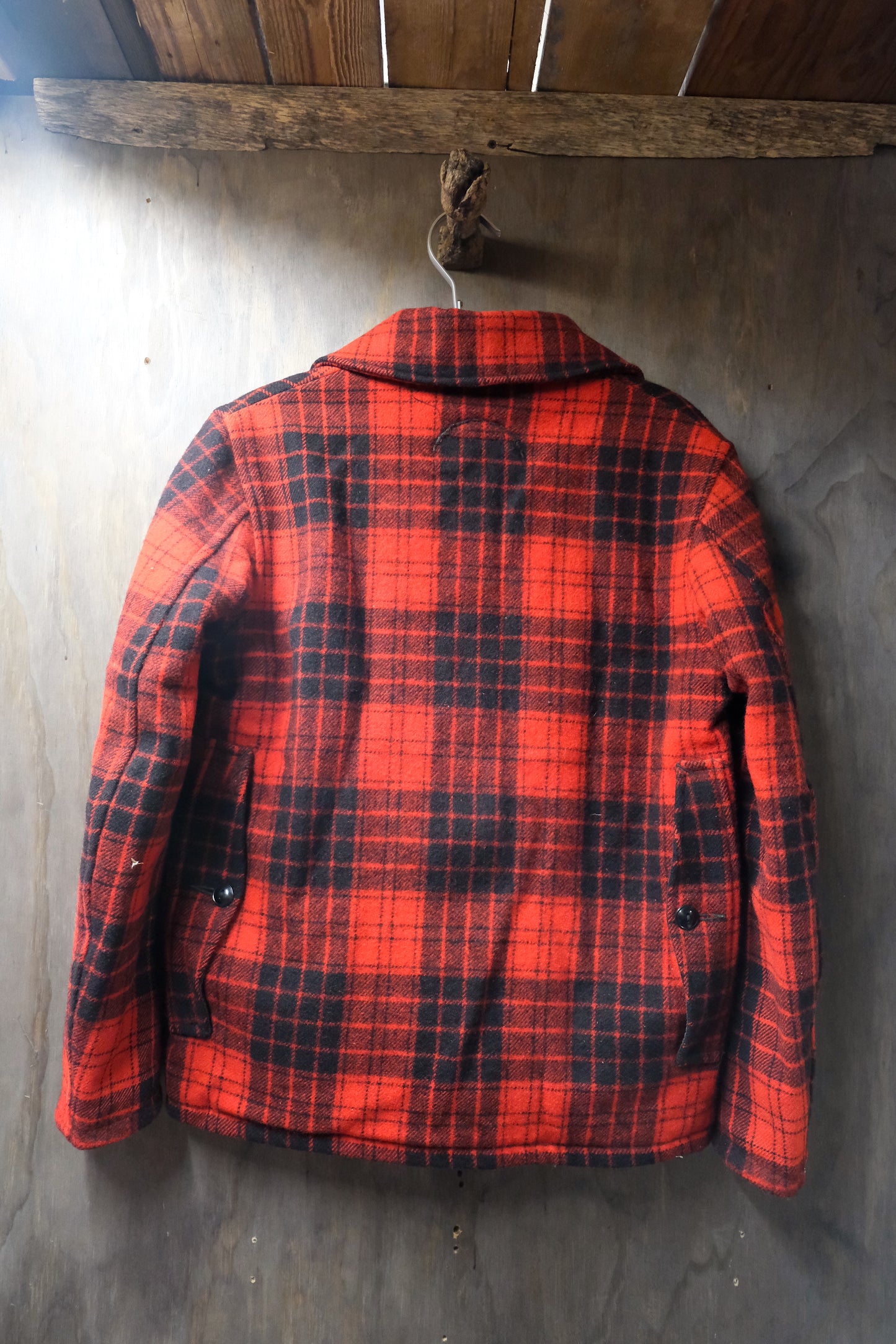 Vintage 1940s Woolrich hunting buffalo plaid jacket XS