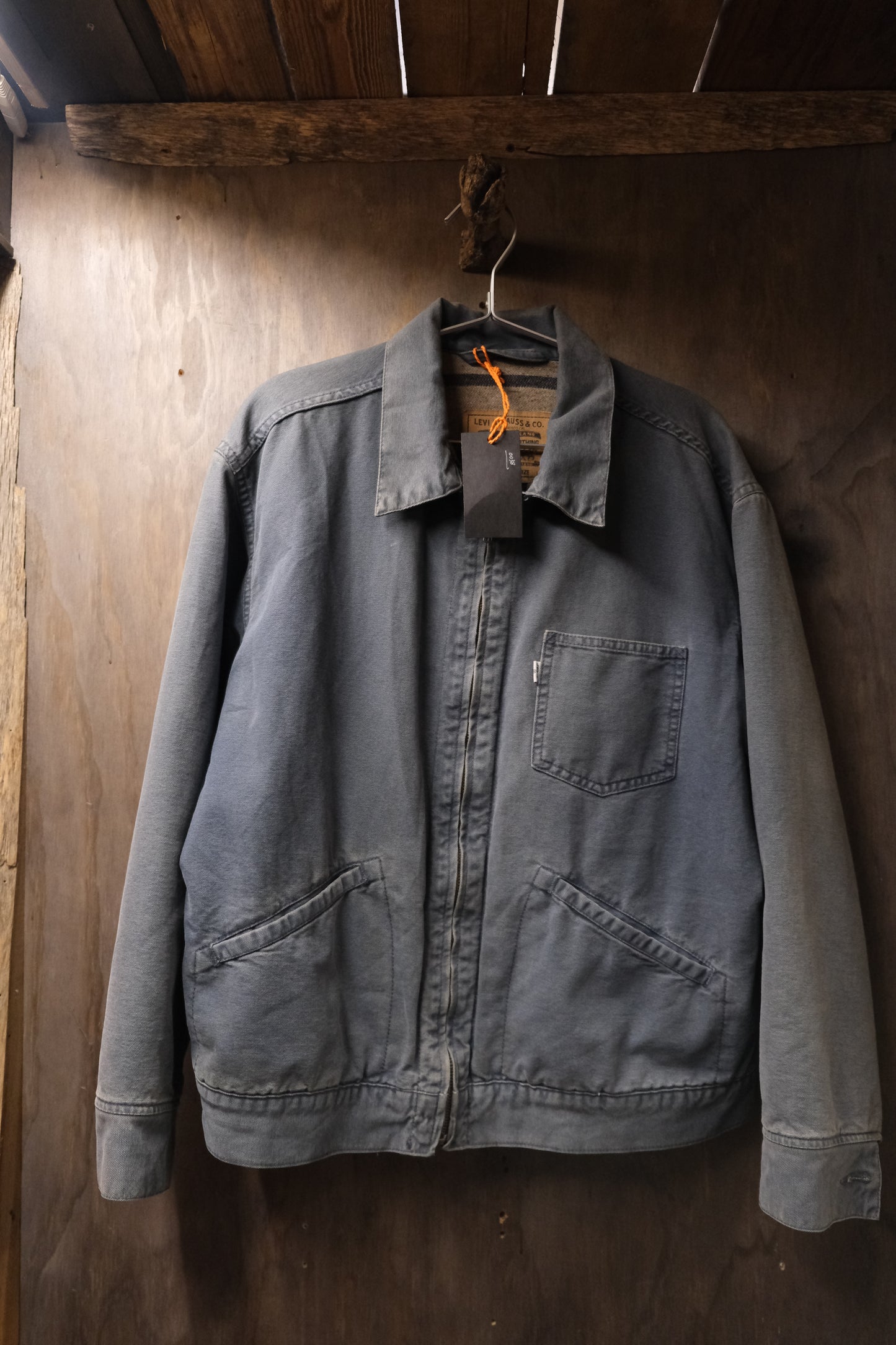 Vintage Levi's denim chore zip jacket M/L