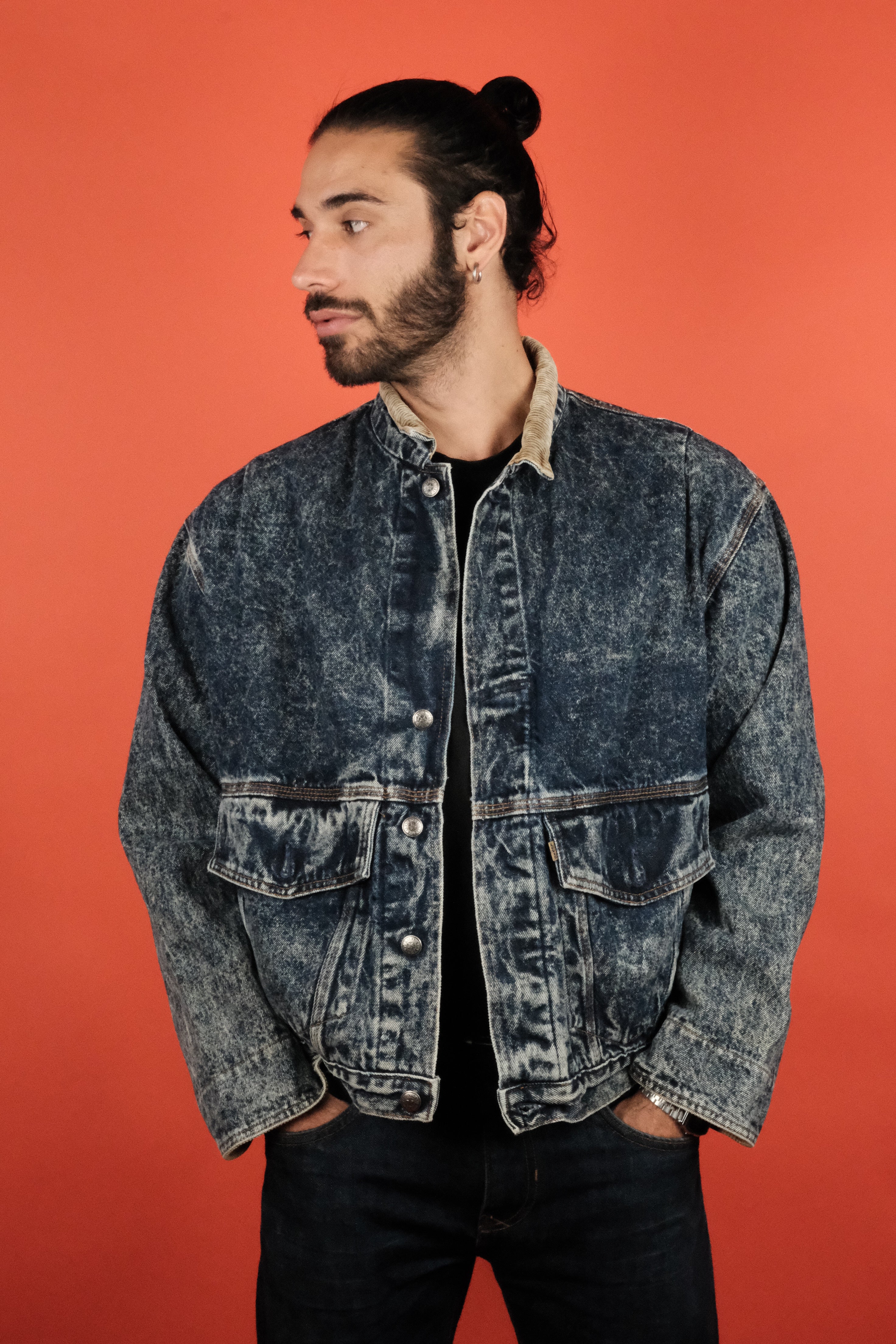 Mens vintage denim outlet jackets