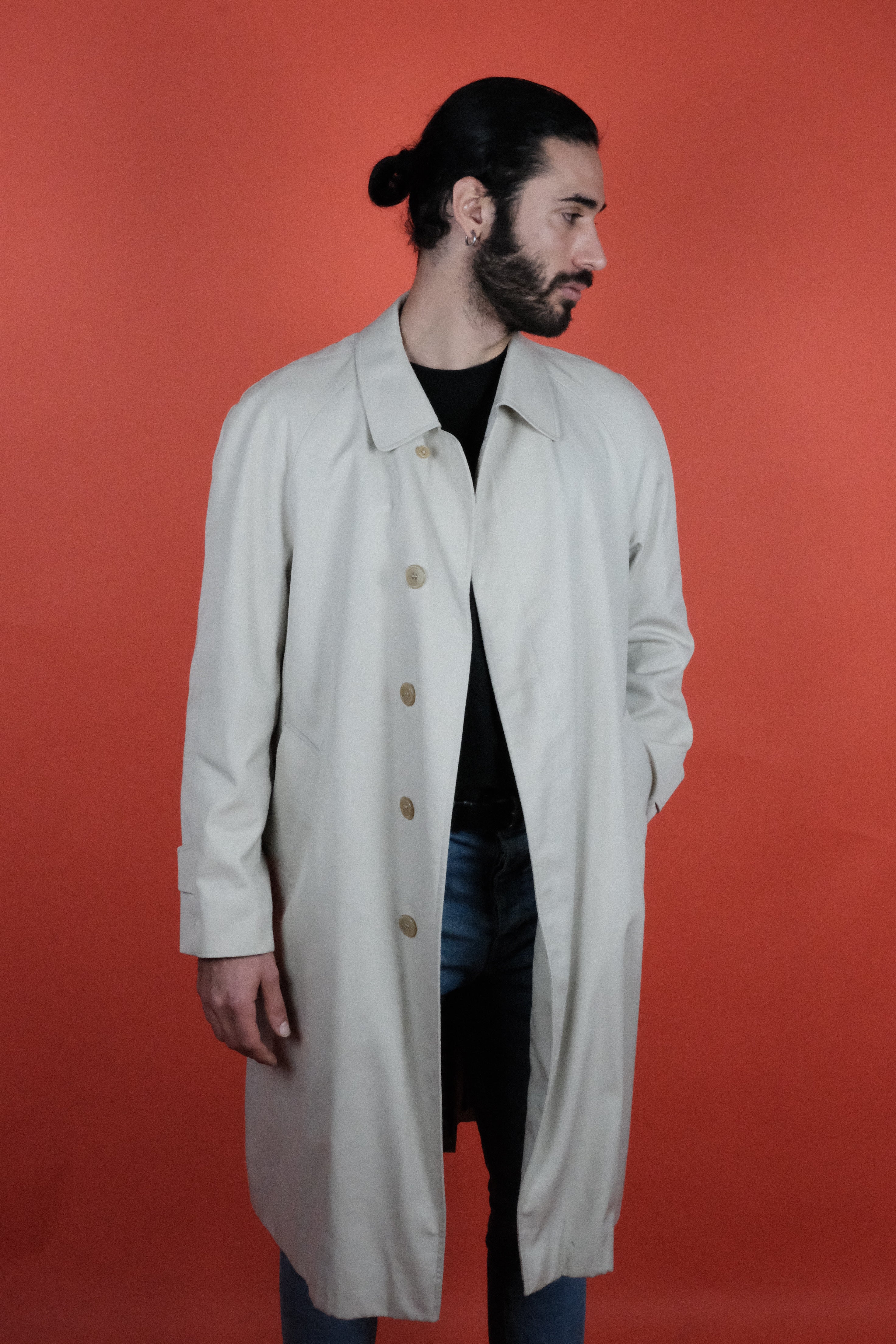 Long cream cheap coat mens