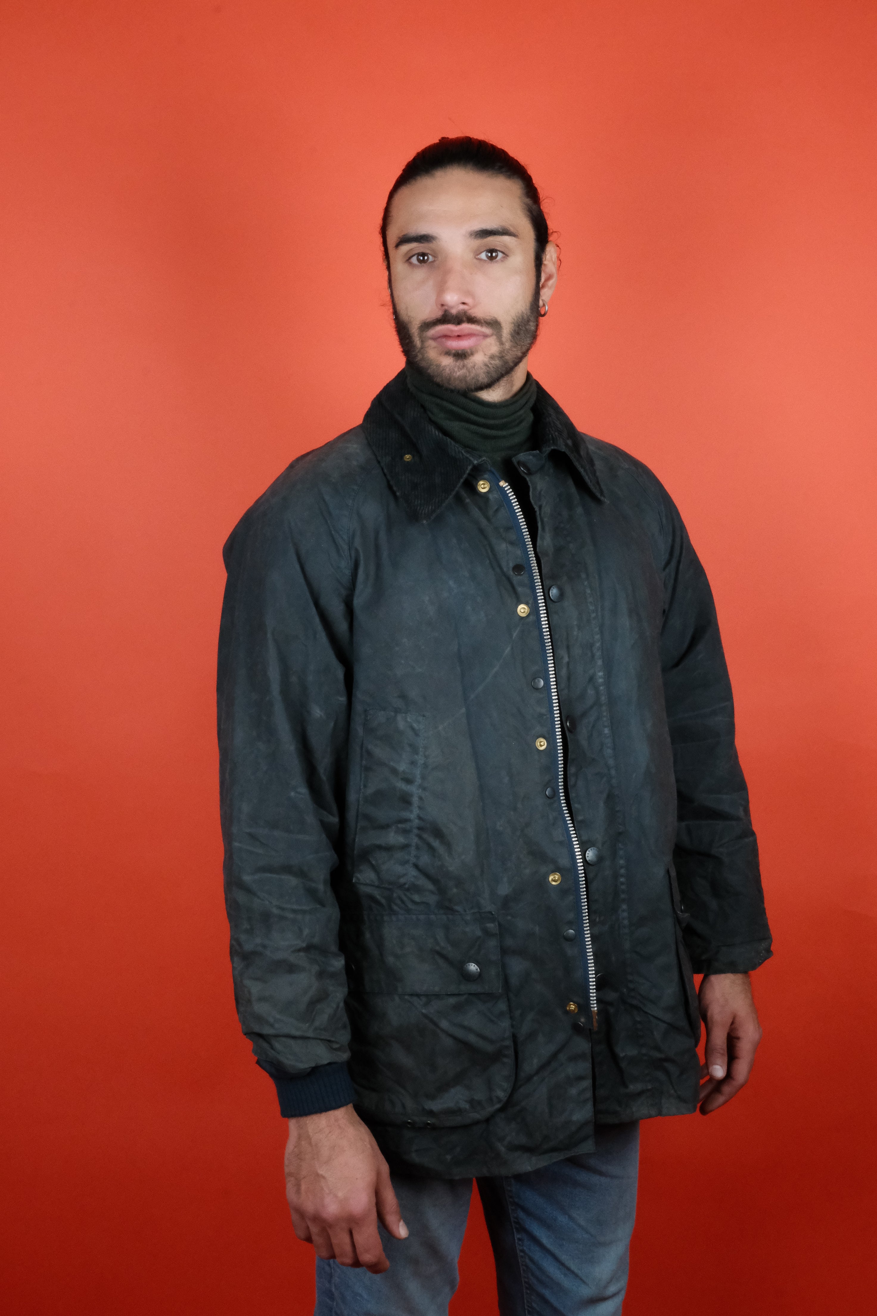 Barbour Bedale 'M' Navy C42/107 Wax Jacket ~ Vintage Store