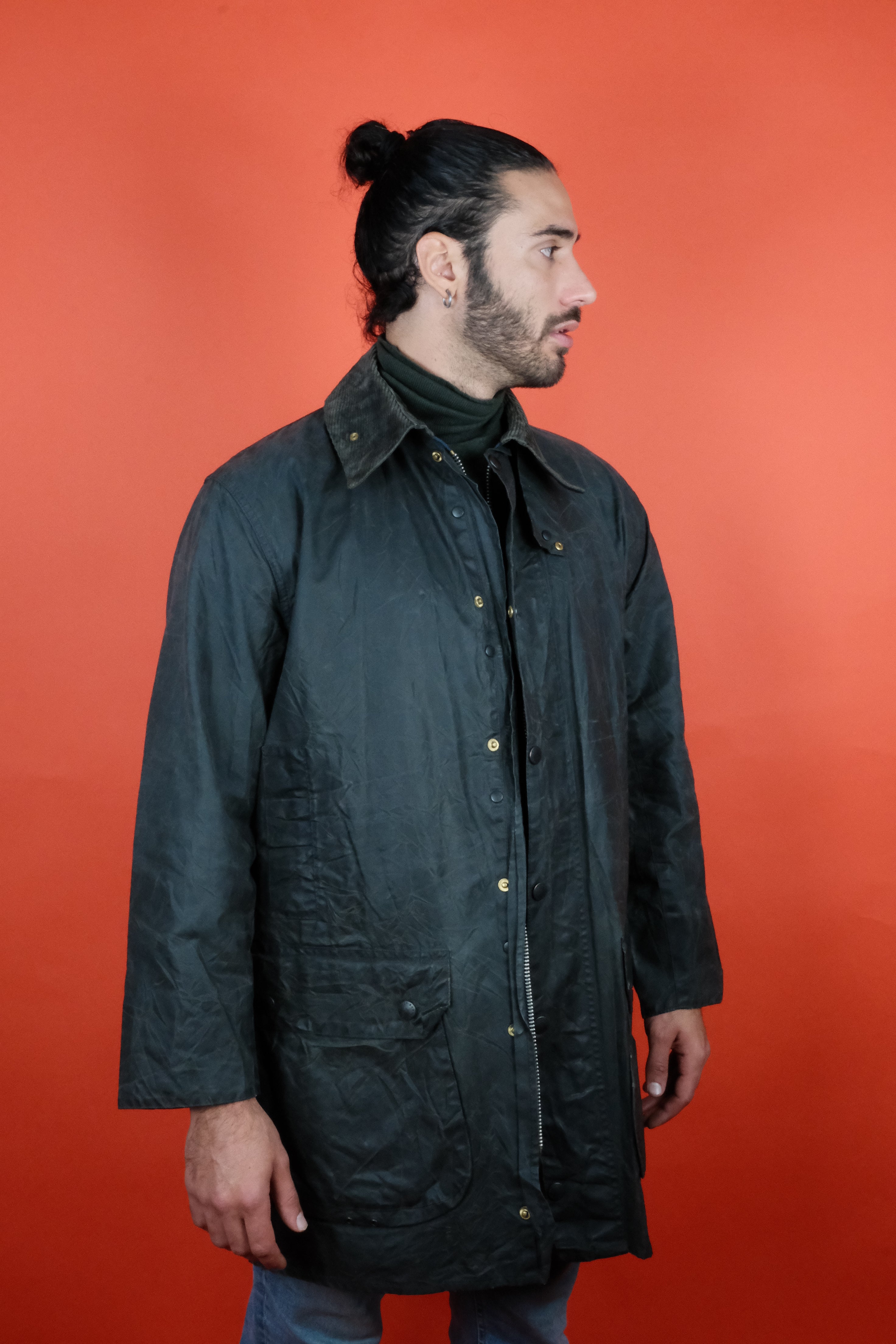 Barbour Border C42/107 Wax Coat ~ Vintage Store Clochard92.com