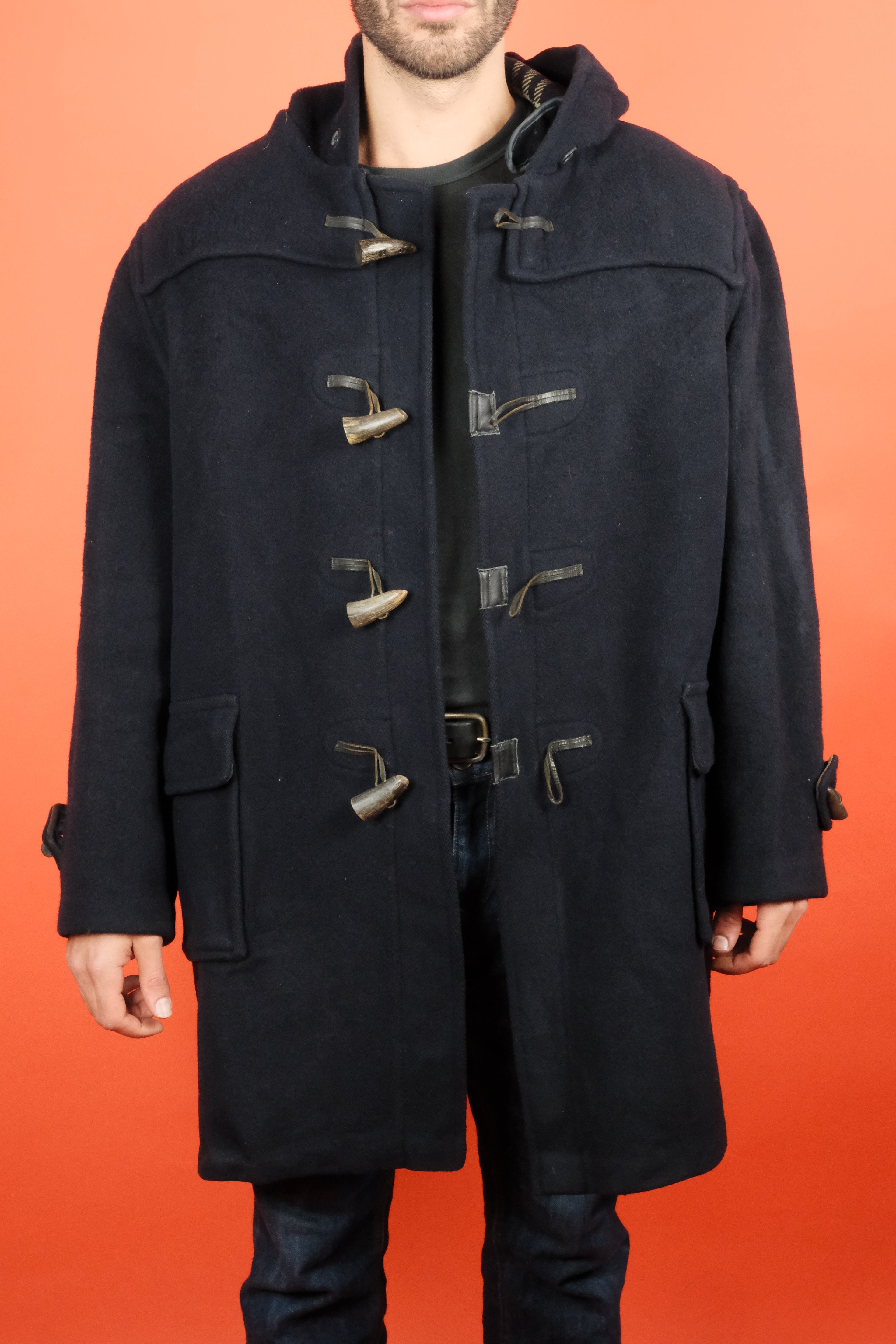 Burberrys Duffle Coat Navy Coat 'L' ~ Vintage Store Clochard92.com