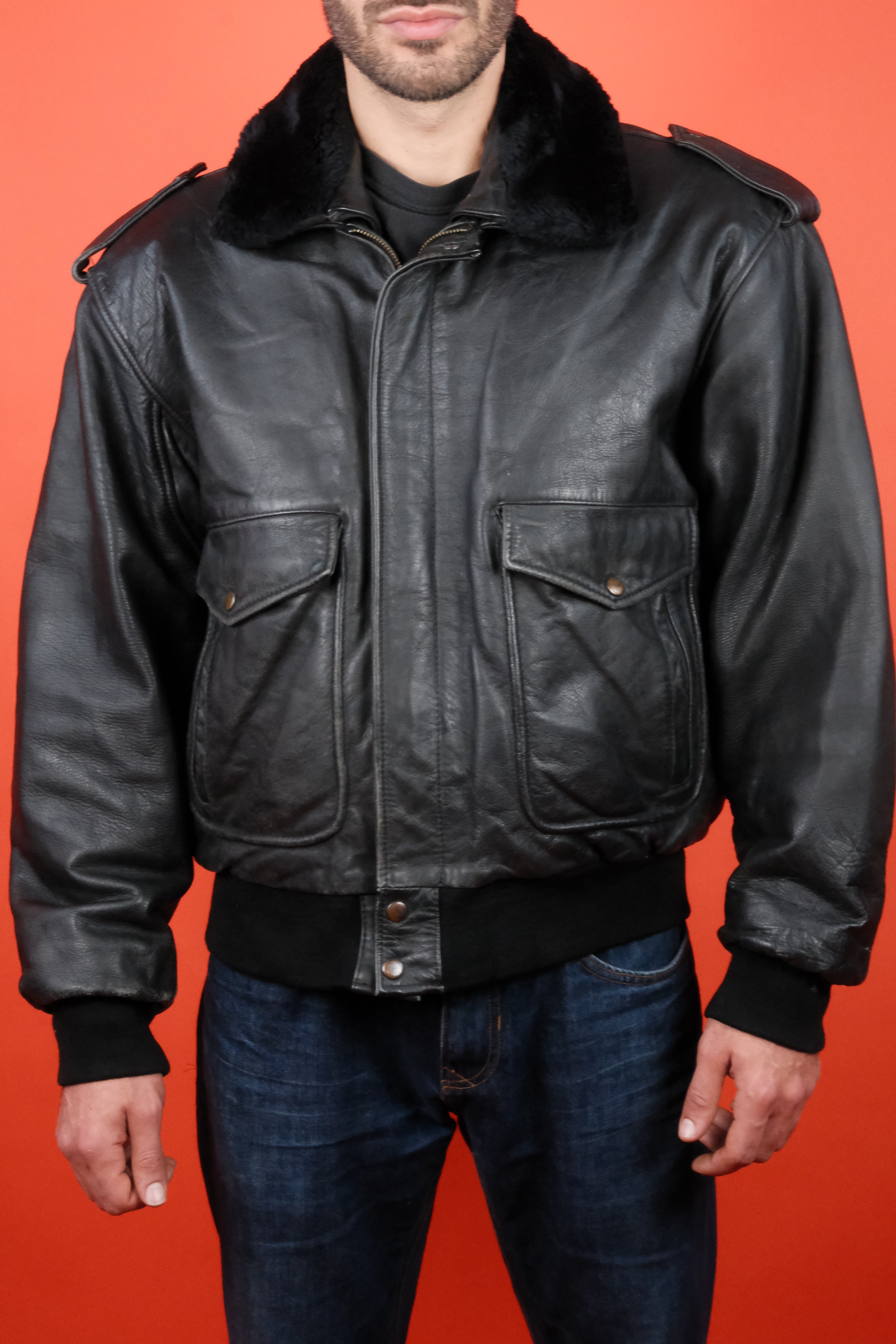 Leather Jacket Type A-2 w/ detachable Lining '