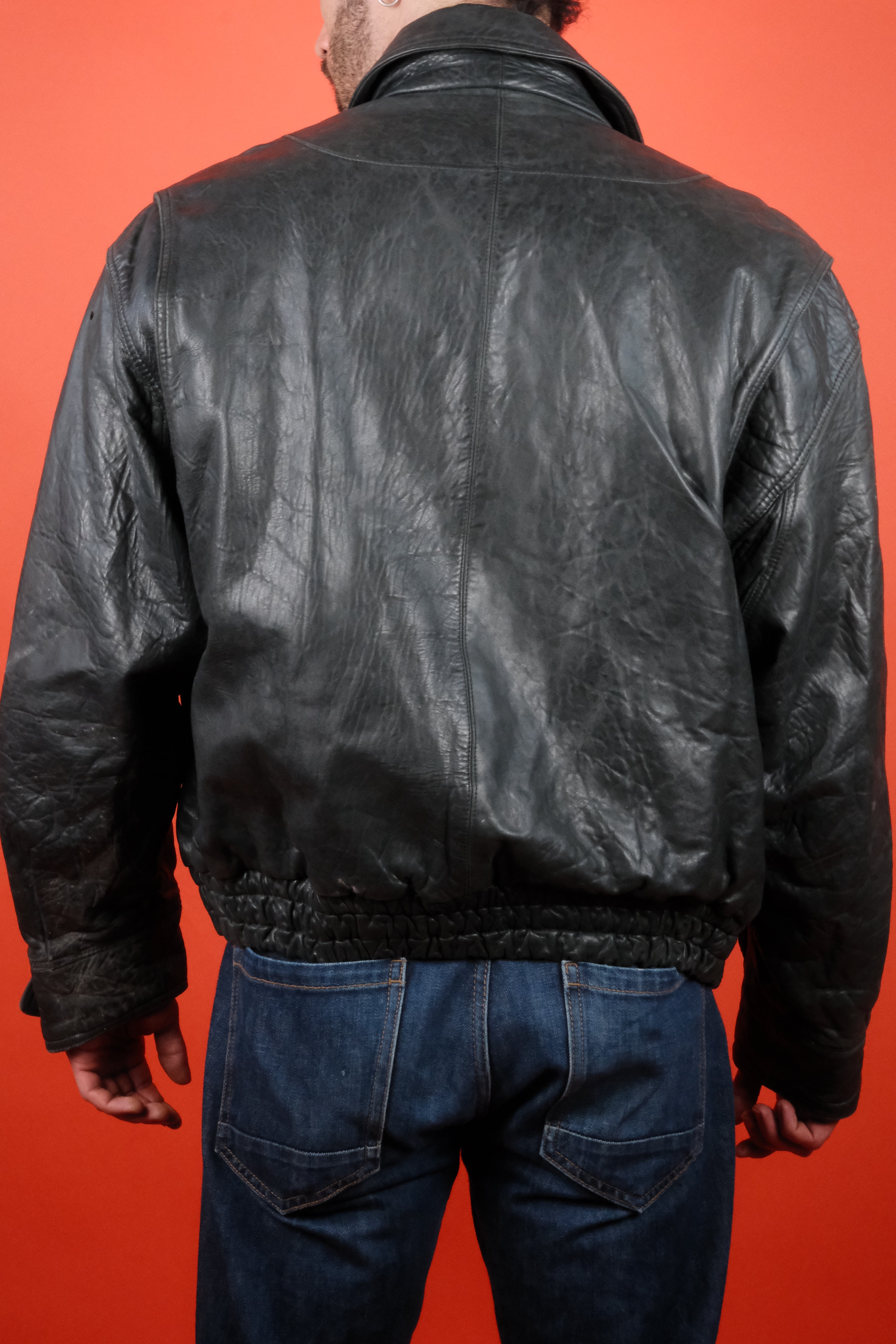 Hugo Boss Leather Jacket 'L/52'