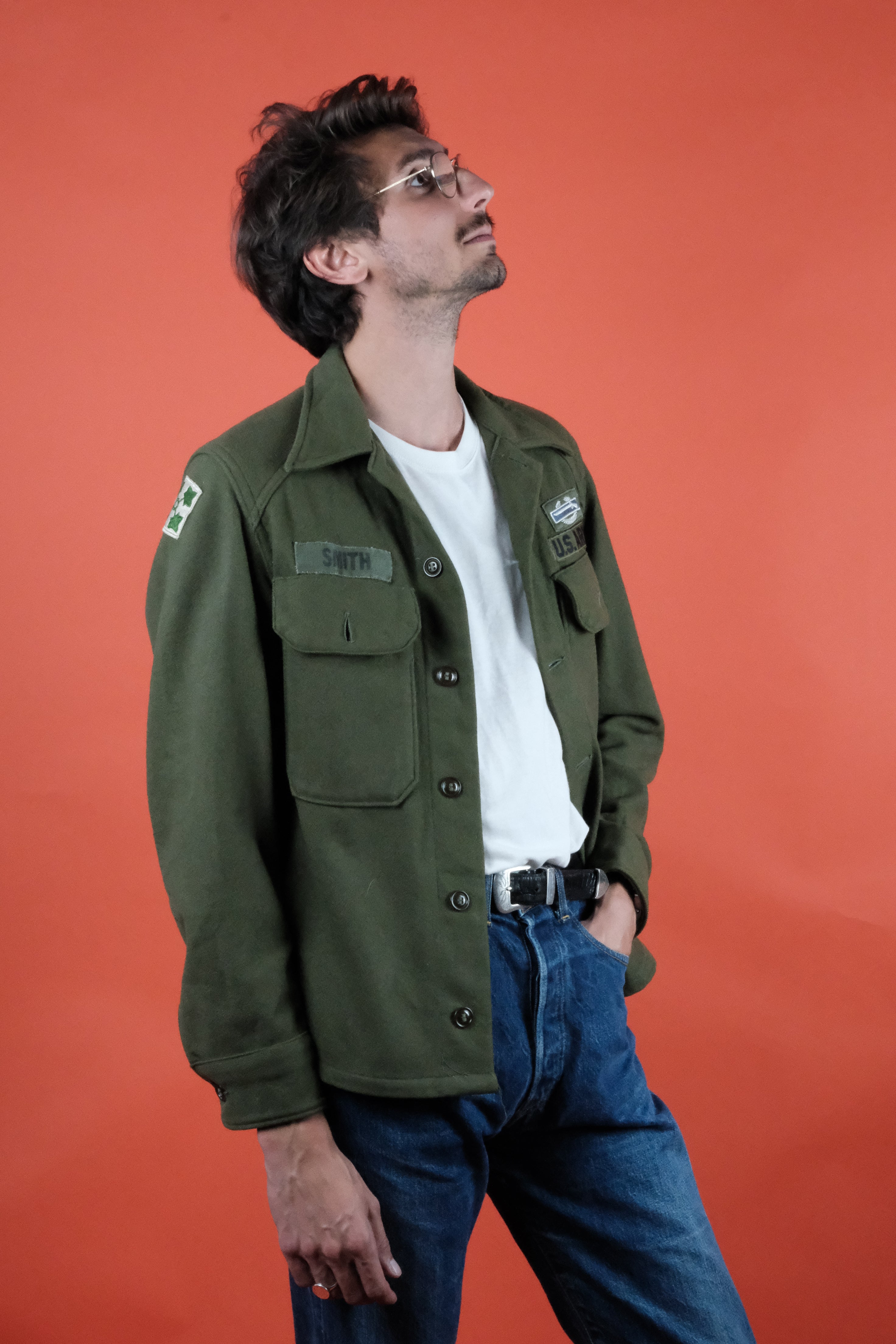 US Army OG-108 Shirt ( Name Smith) ~ Vintage Store Clochard92.com