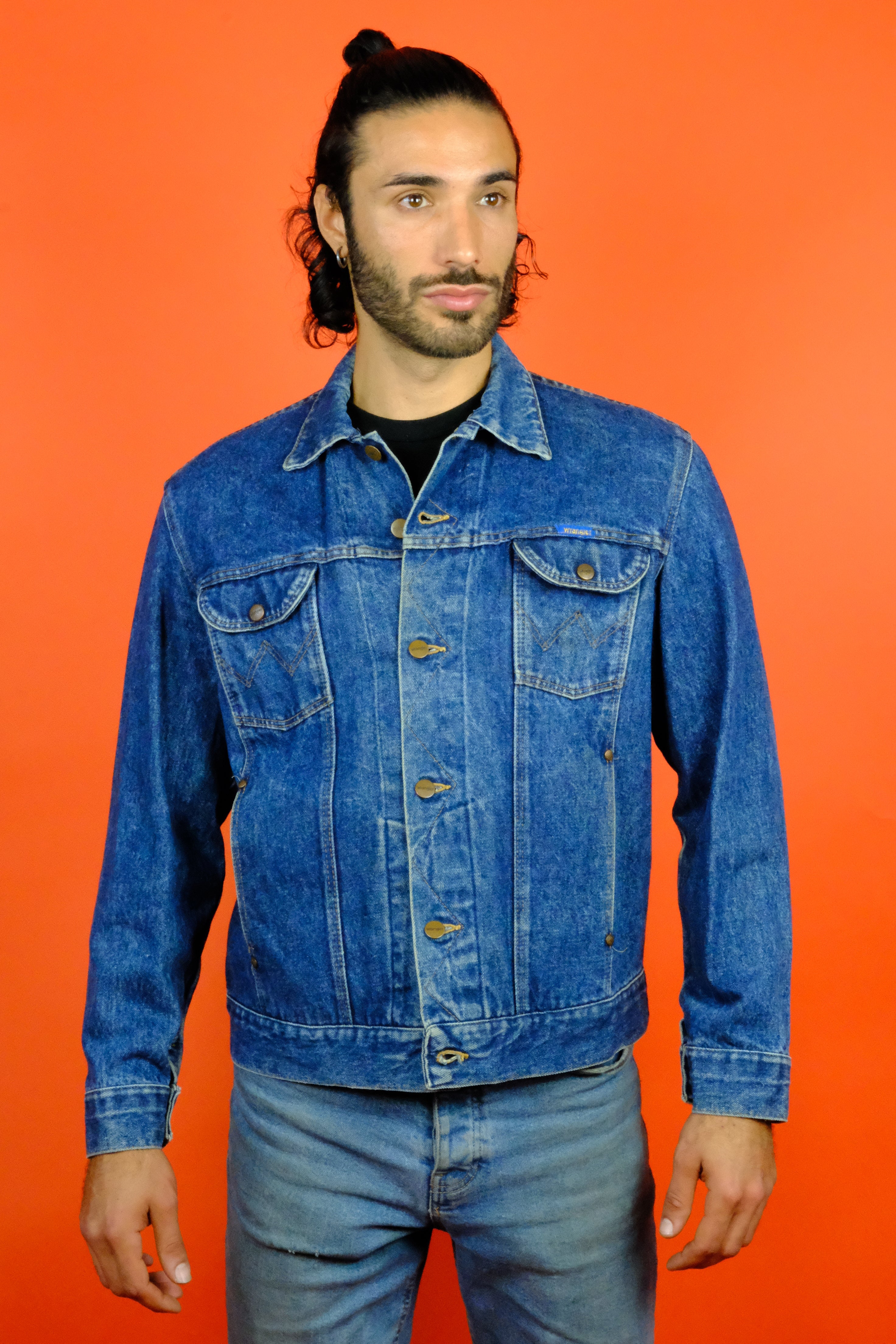 Faded blue best sale denim jacket