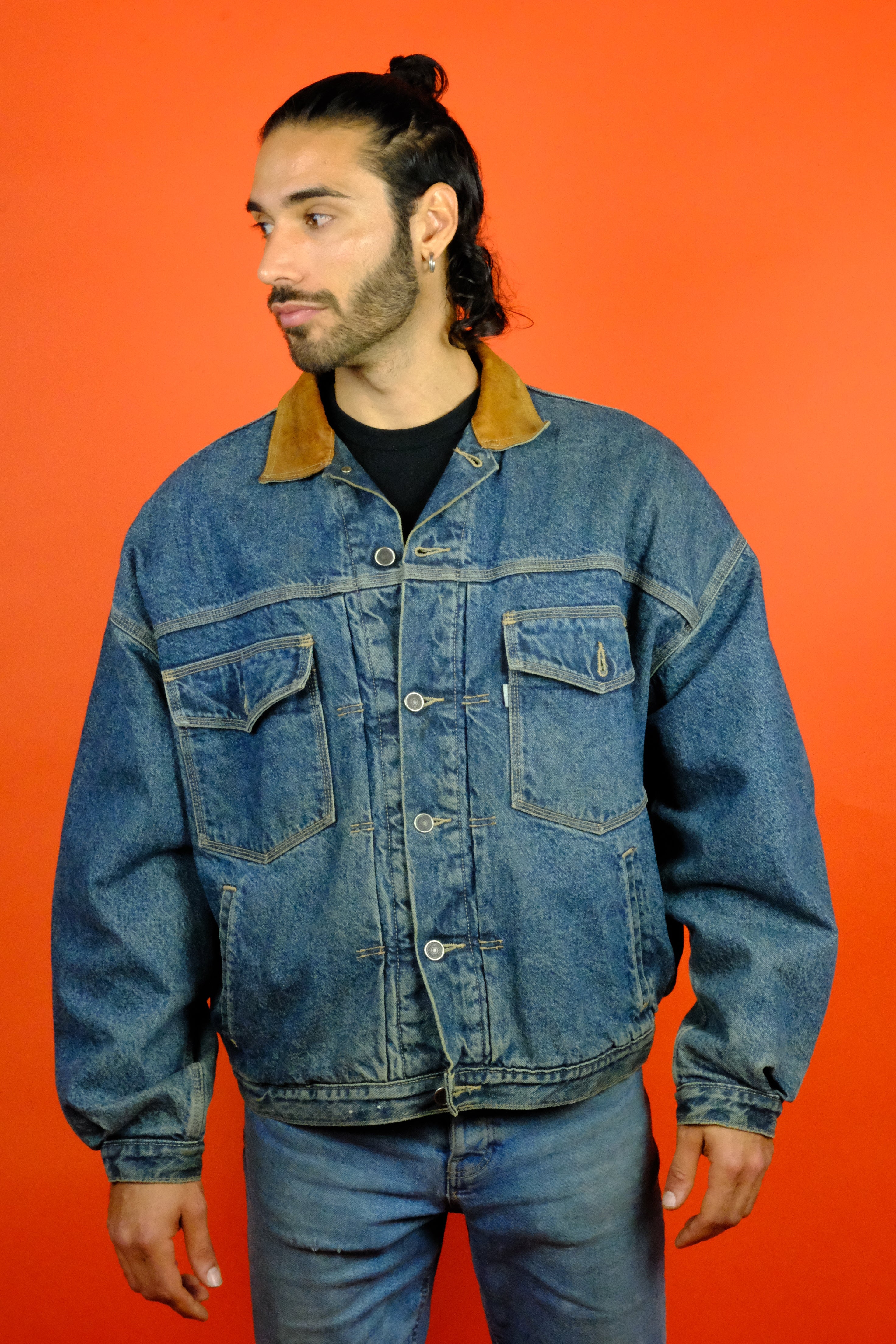 Big tab trucker clearance jacket