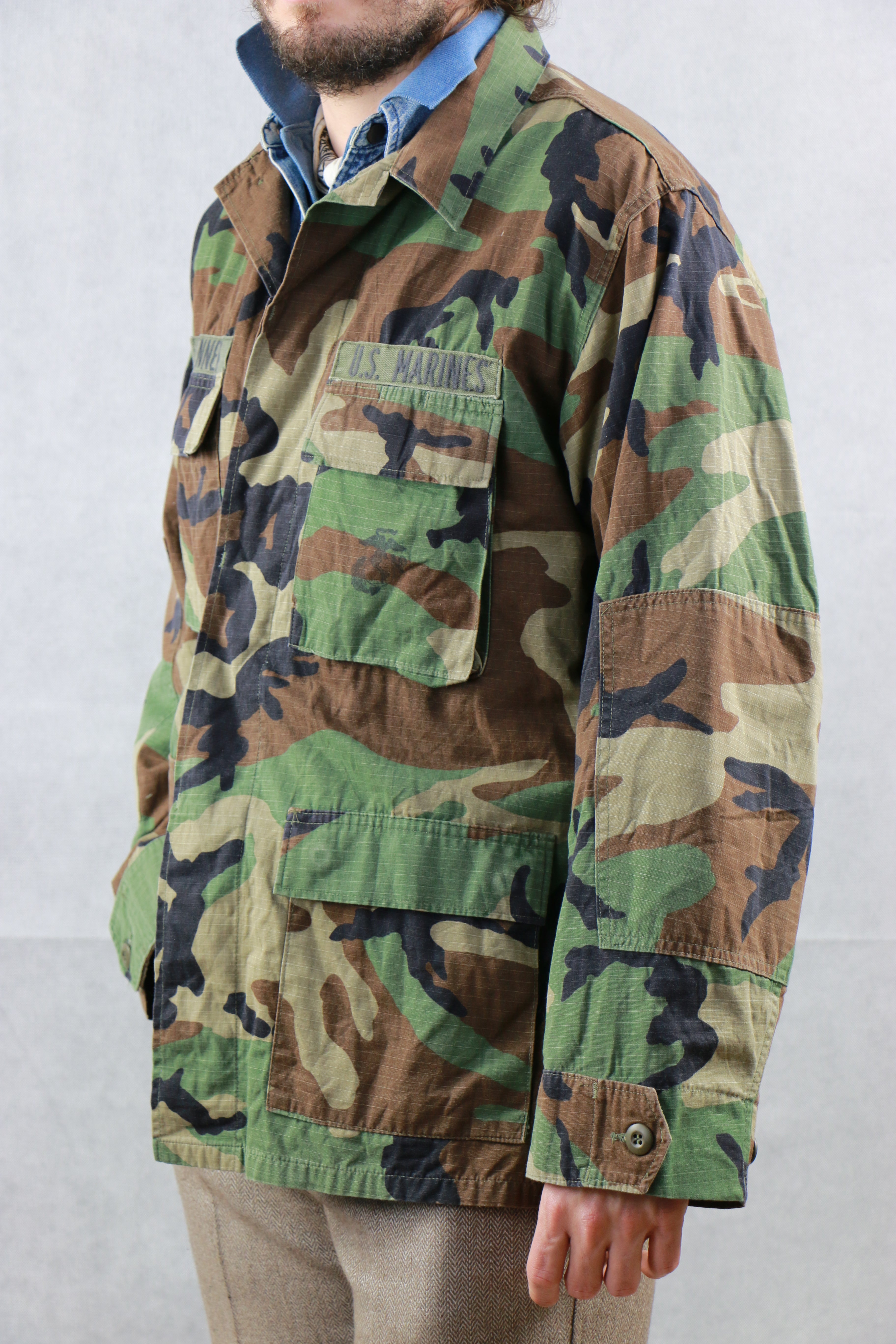 USMC BDU Woodland Shirt ~ Vintage Store Clochard92.com