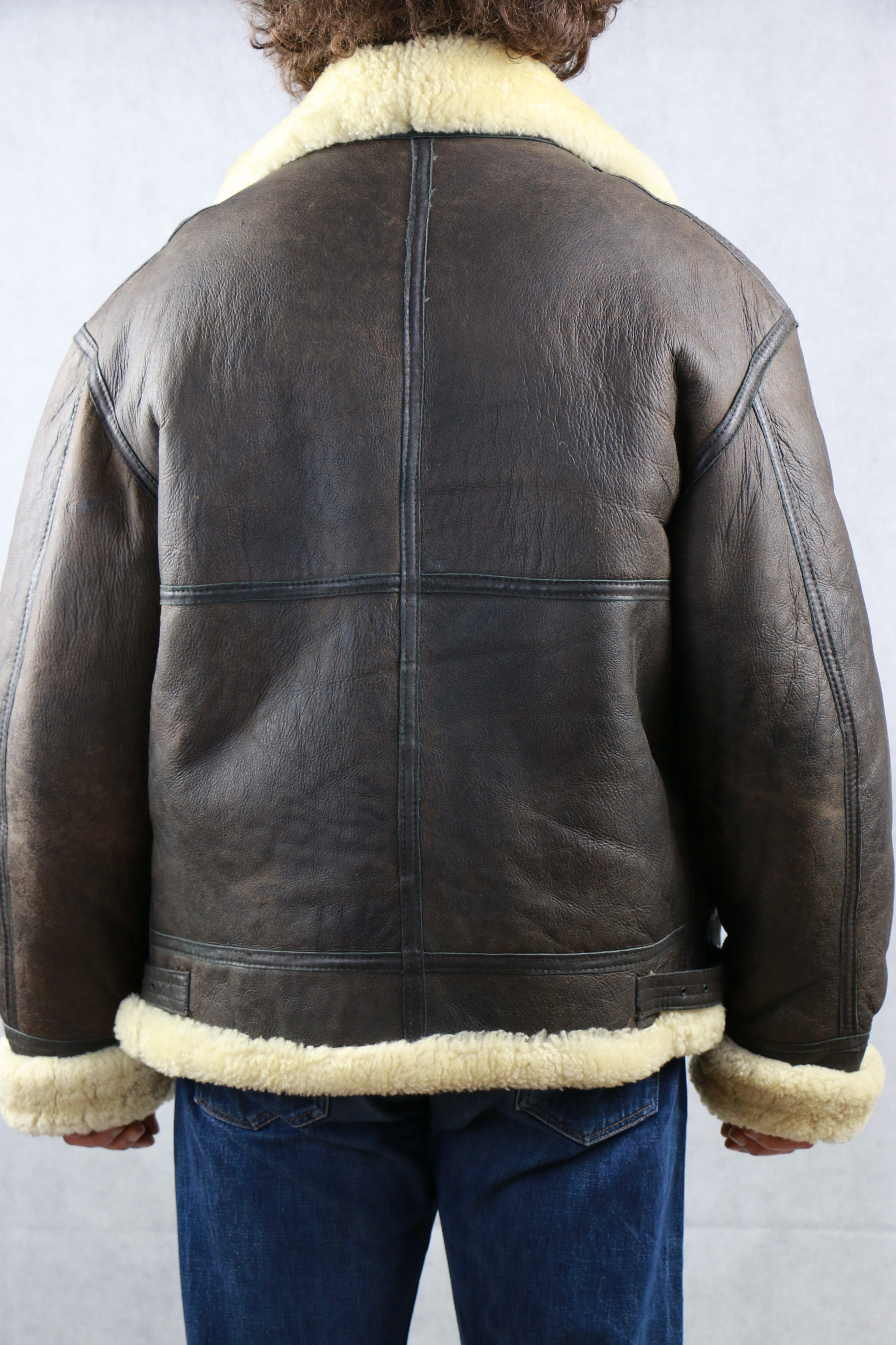 B 3 Shearling Bomber Jacket Vintage Store Clochard92