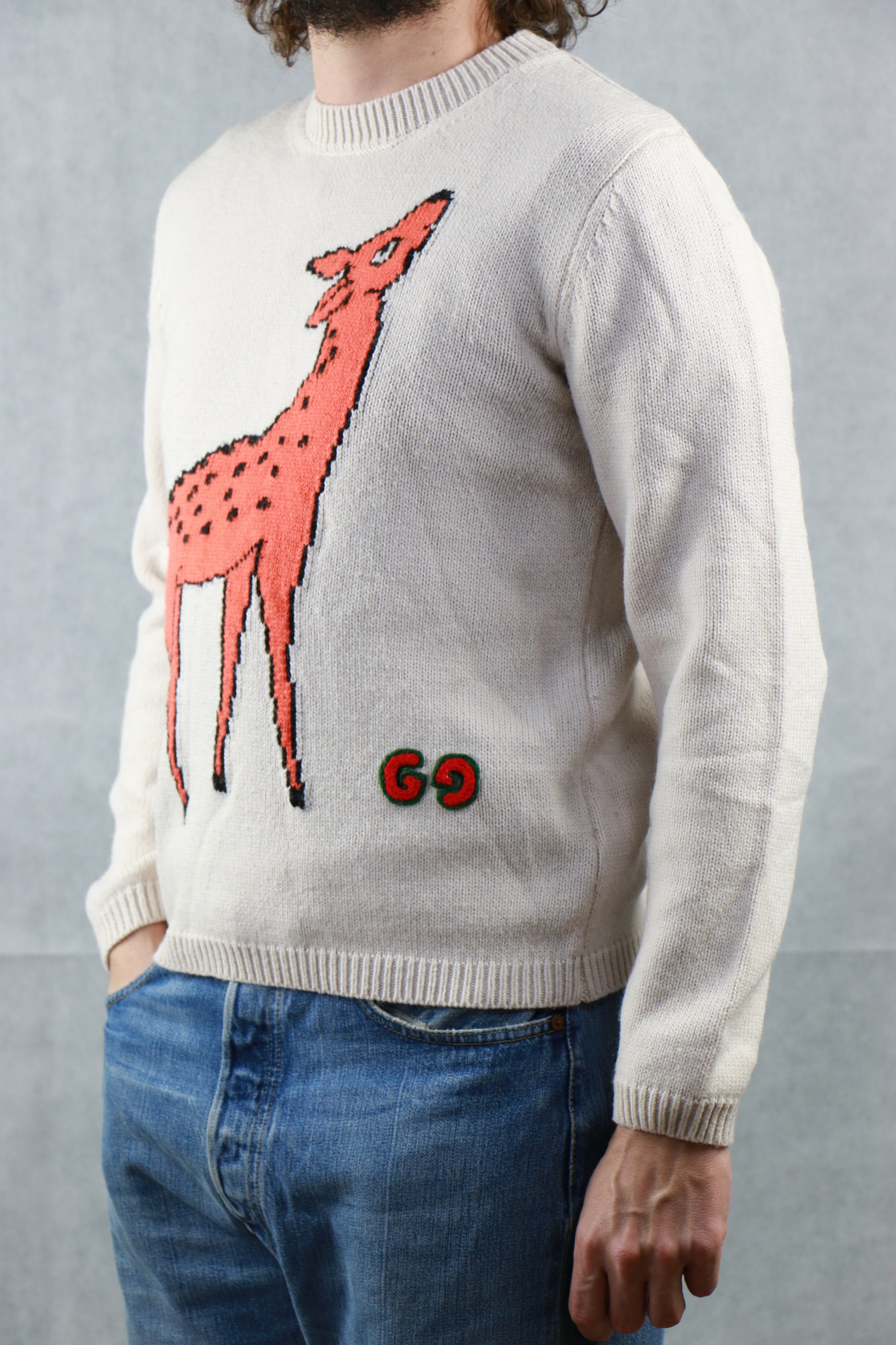 Gucci cheap deer sweater