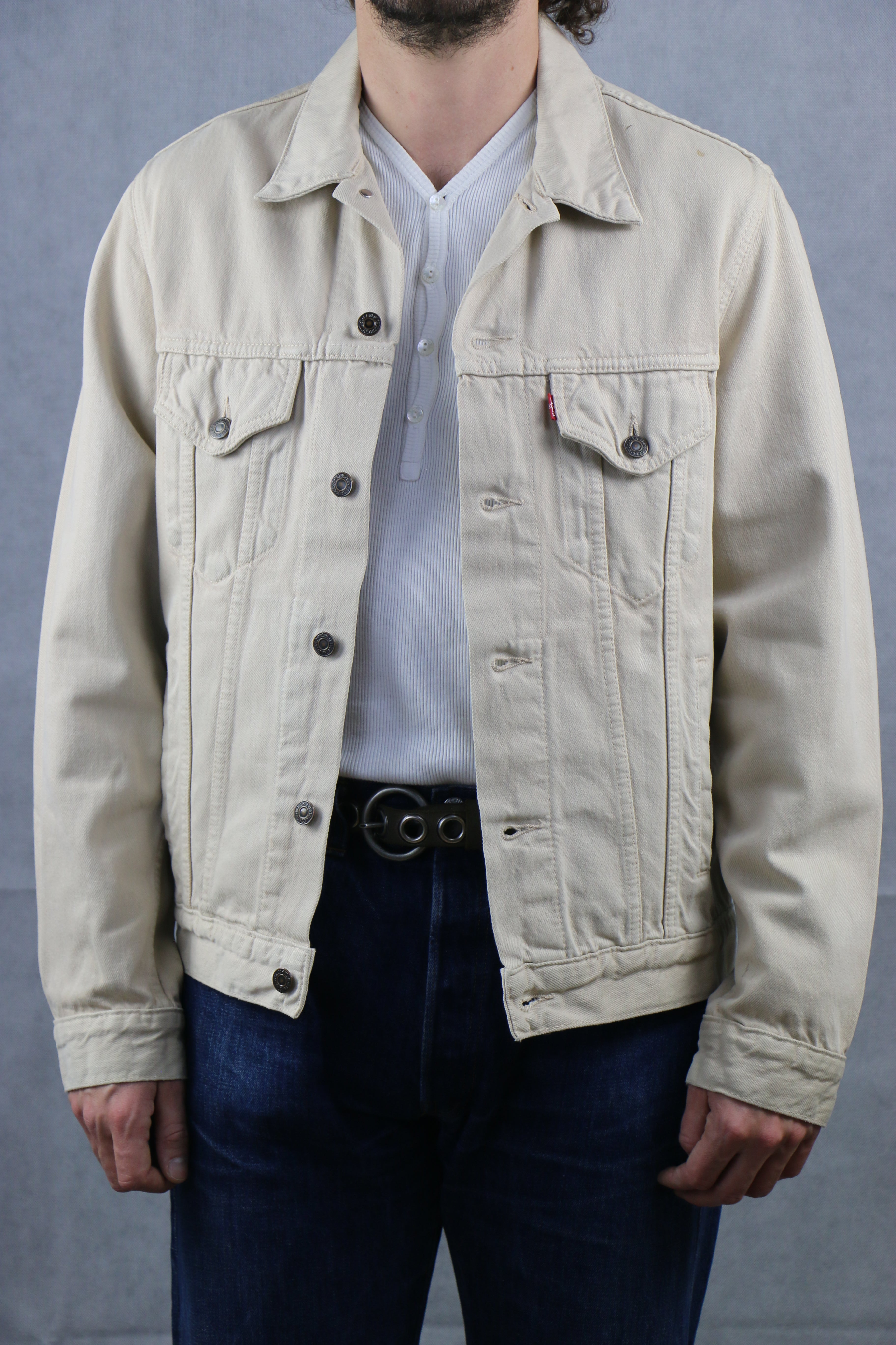 Levis cream denim jacket online