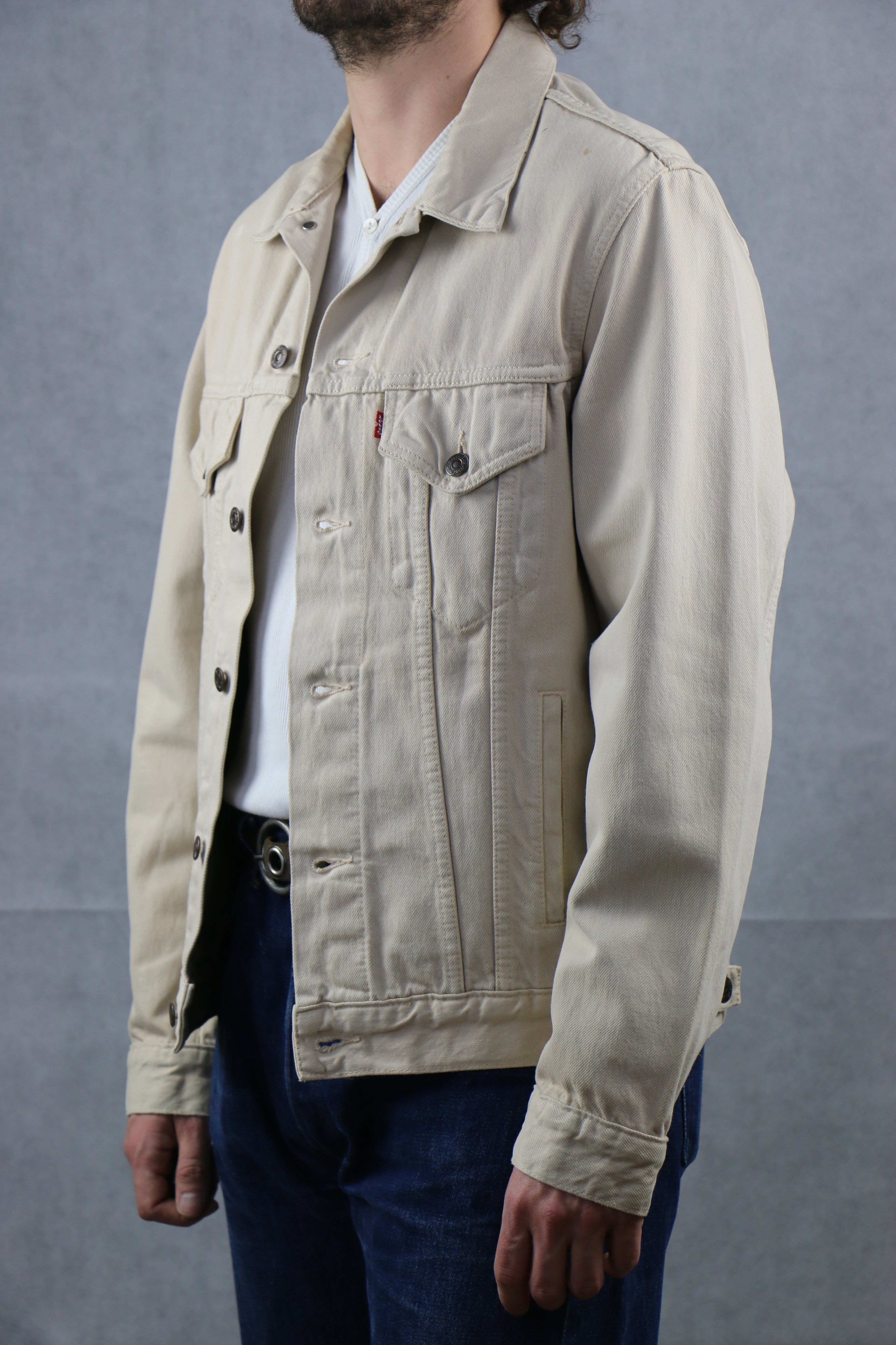 Levi s Denim Jacket 70503 02 in Beige Vintage Store Clochard92