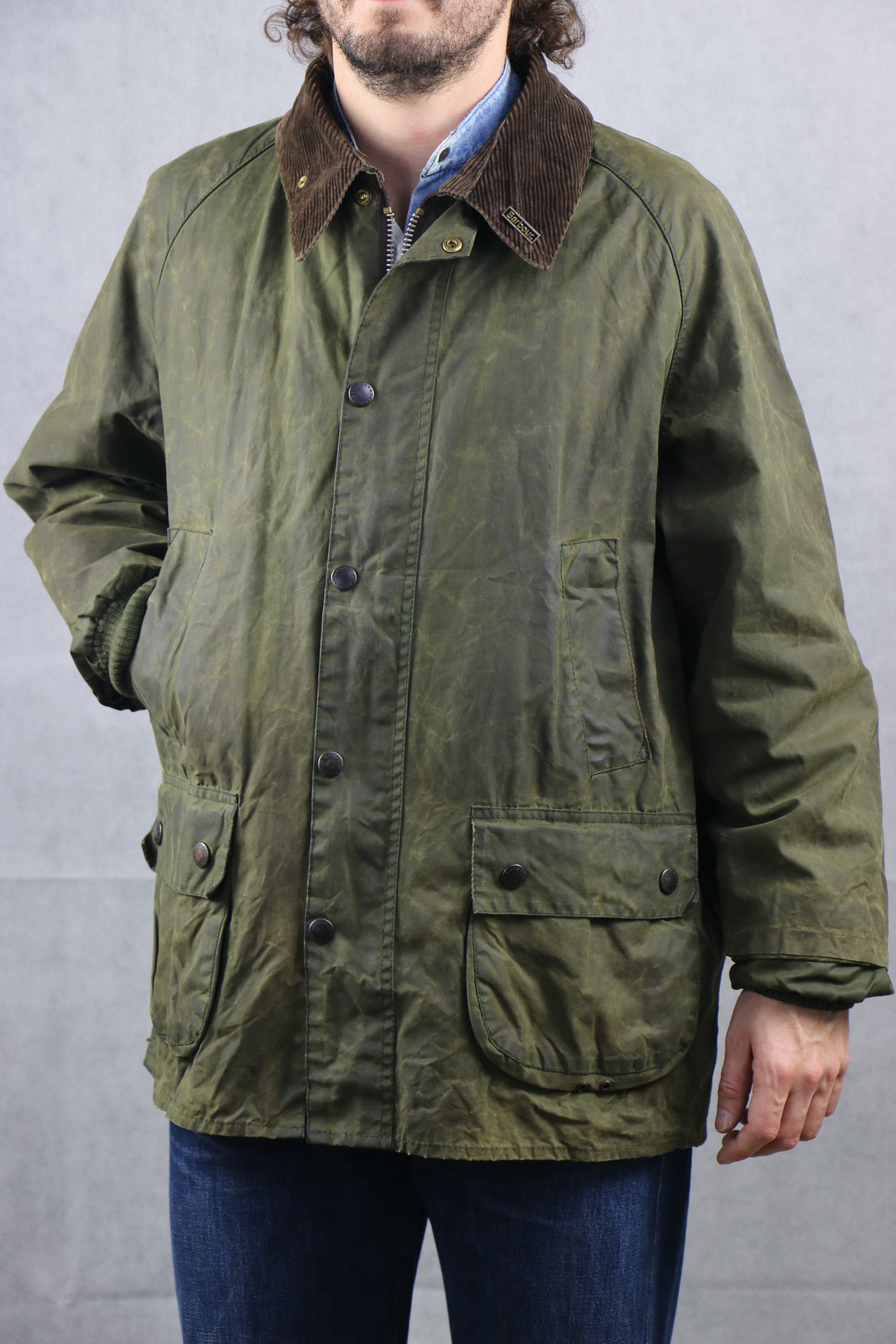 Barbour 'Bedale' C46 Wax Jacket Military Green ~ Vintage Store  Clochard92.com