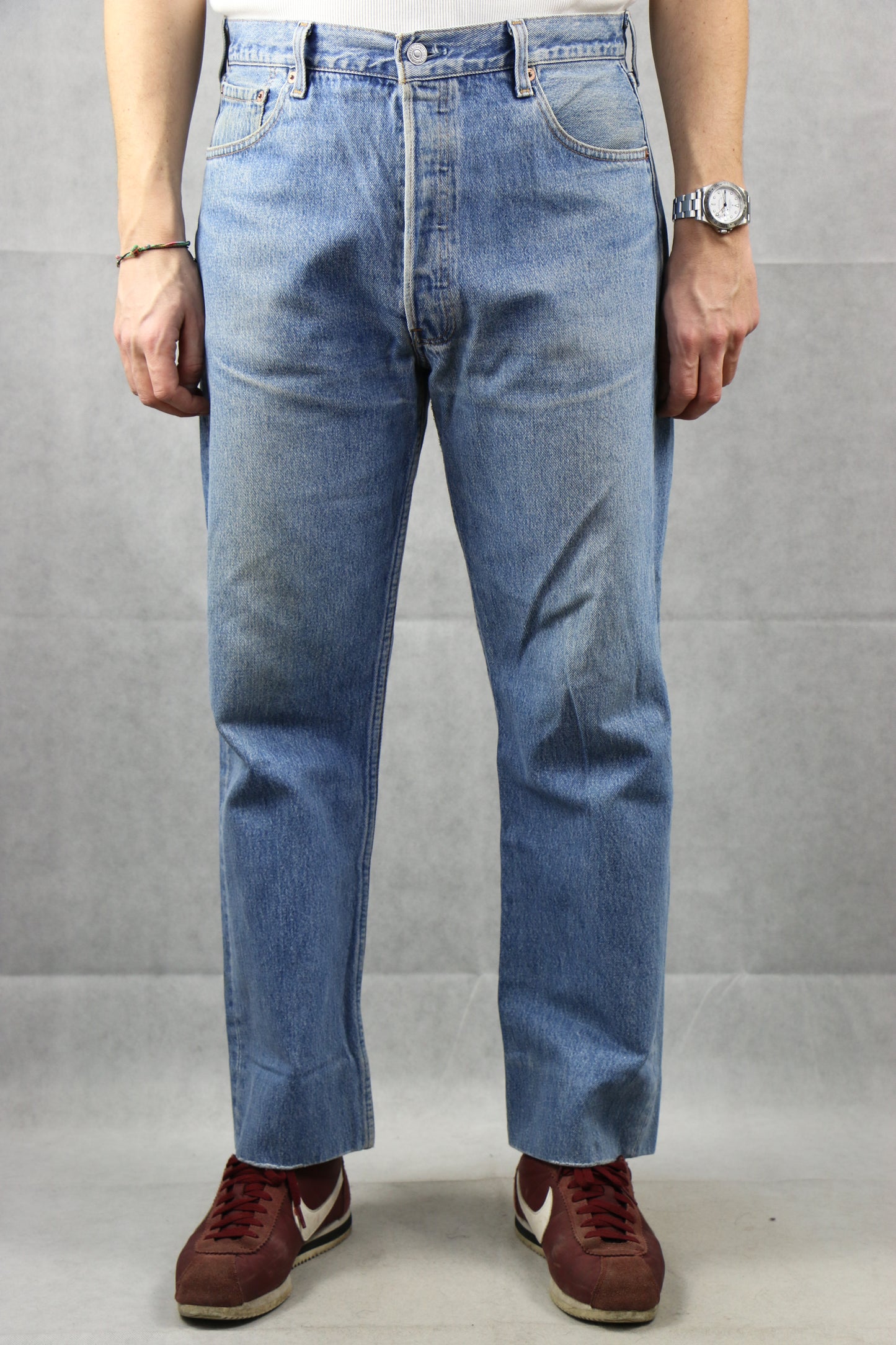 Levi's 501 Made in U.S.A. W36 L36 'cropped' Jeans, clochard92.com