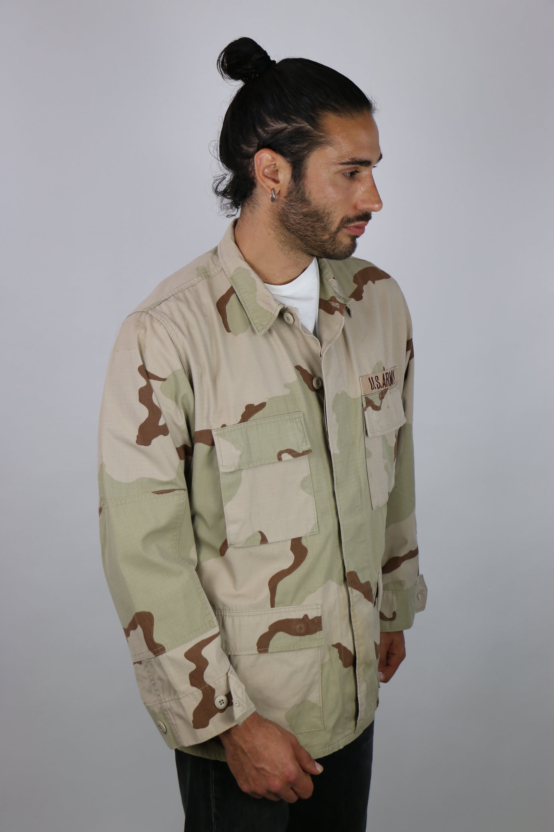 American Army Vintage Men's M Desert Camo Jacket Cargo USA 