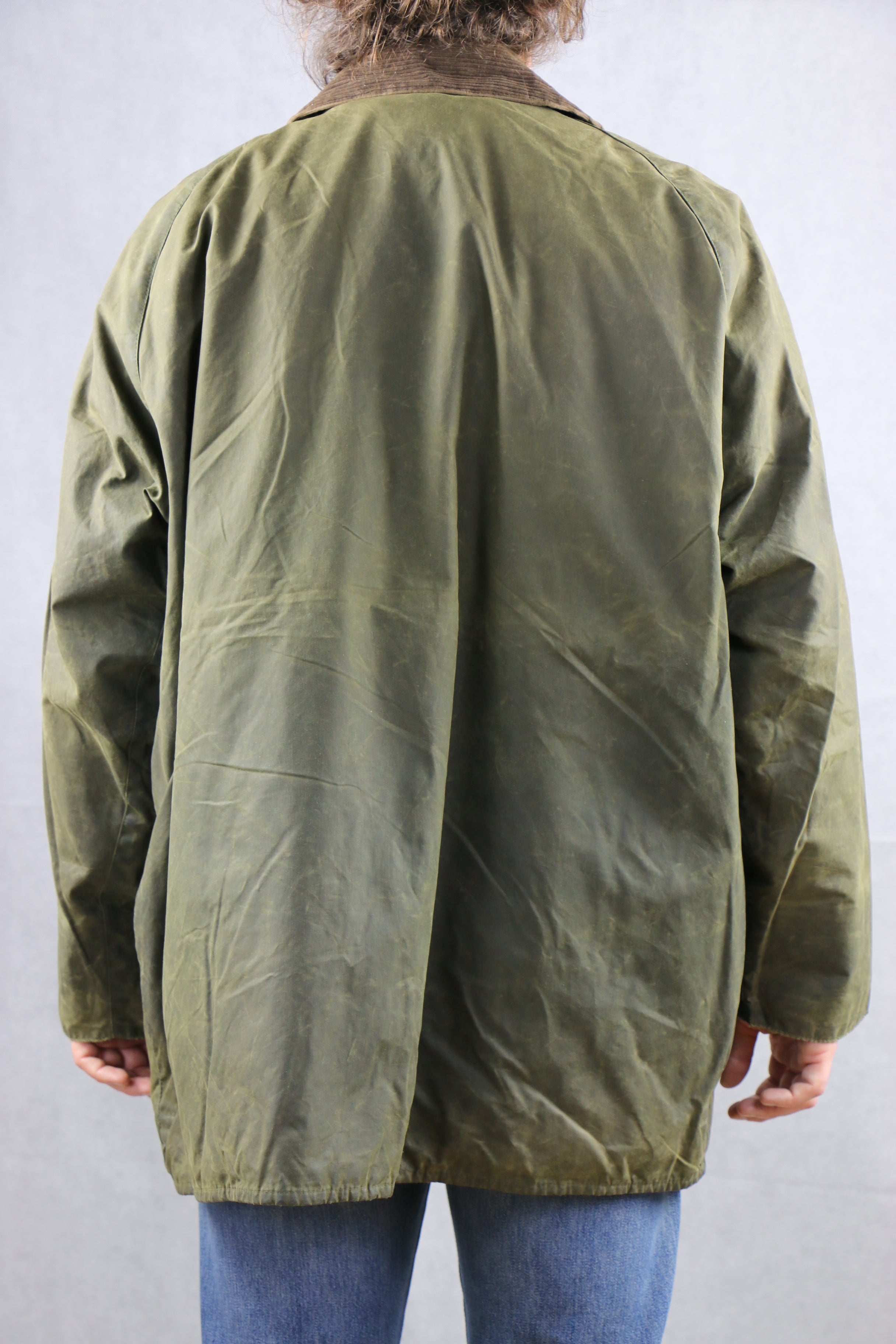 Barbour Beaufort C52 / 132CM Wax Jacket green ~ Vintage Store 