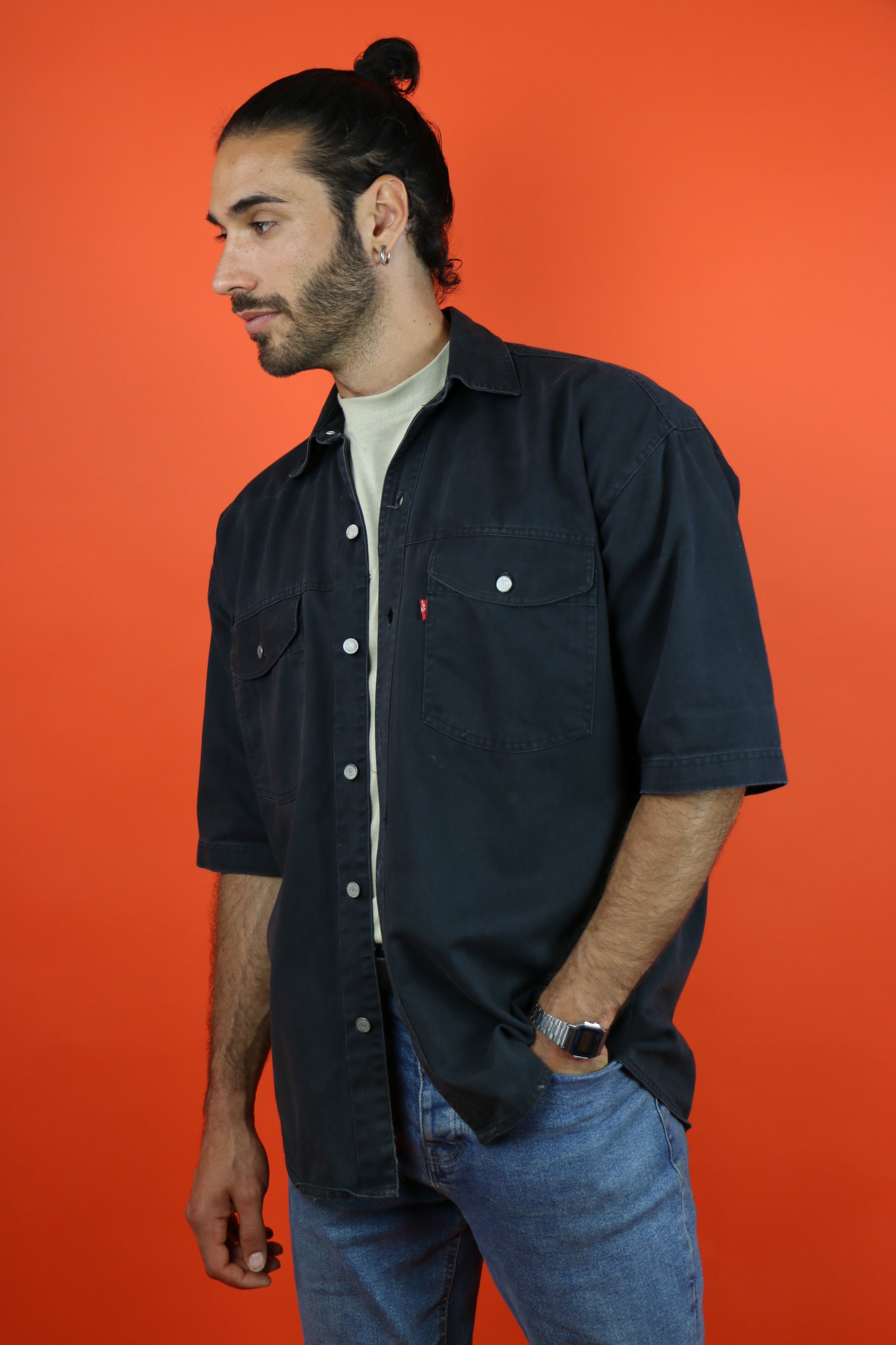 Levi's short sleeve denim on sale shirt