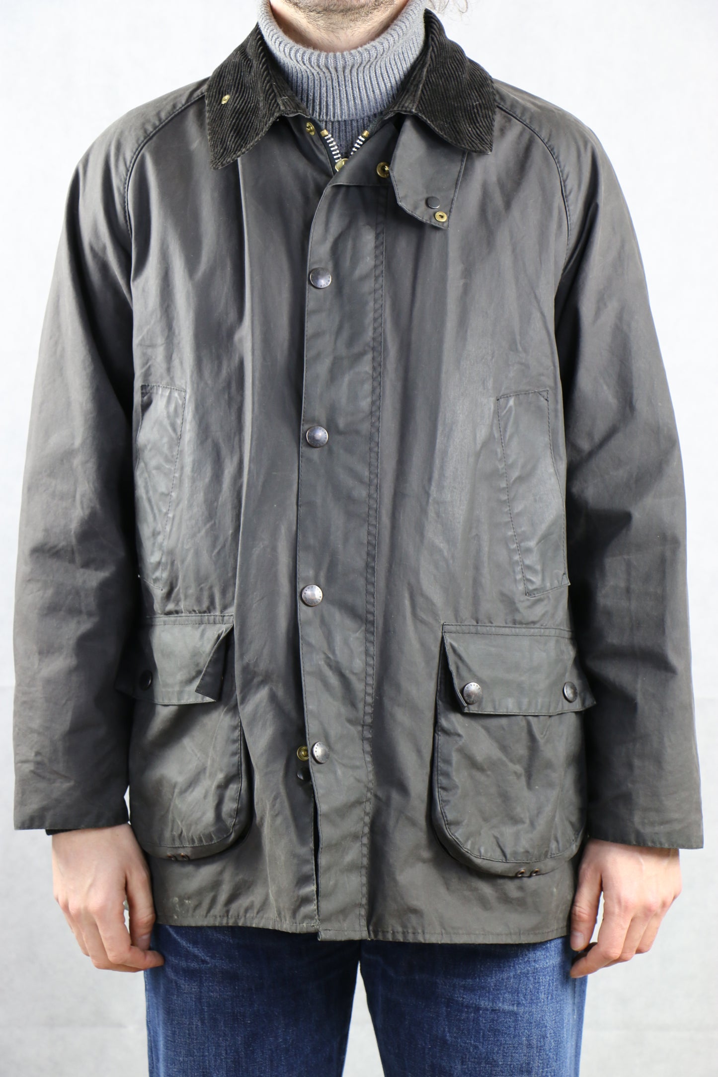 Barbour 'Bedale' C42 / 107CM Navy - vintage clothing clochard92.com