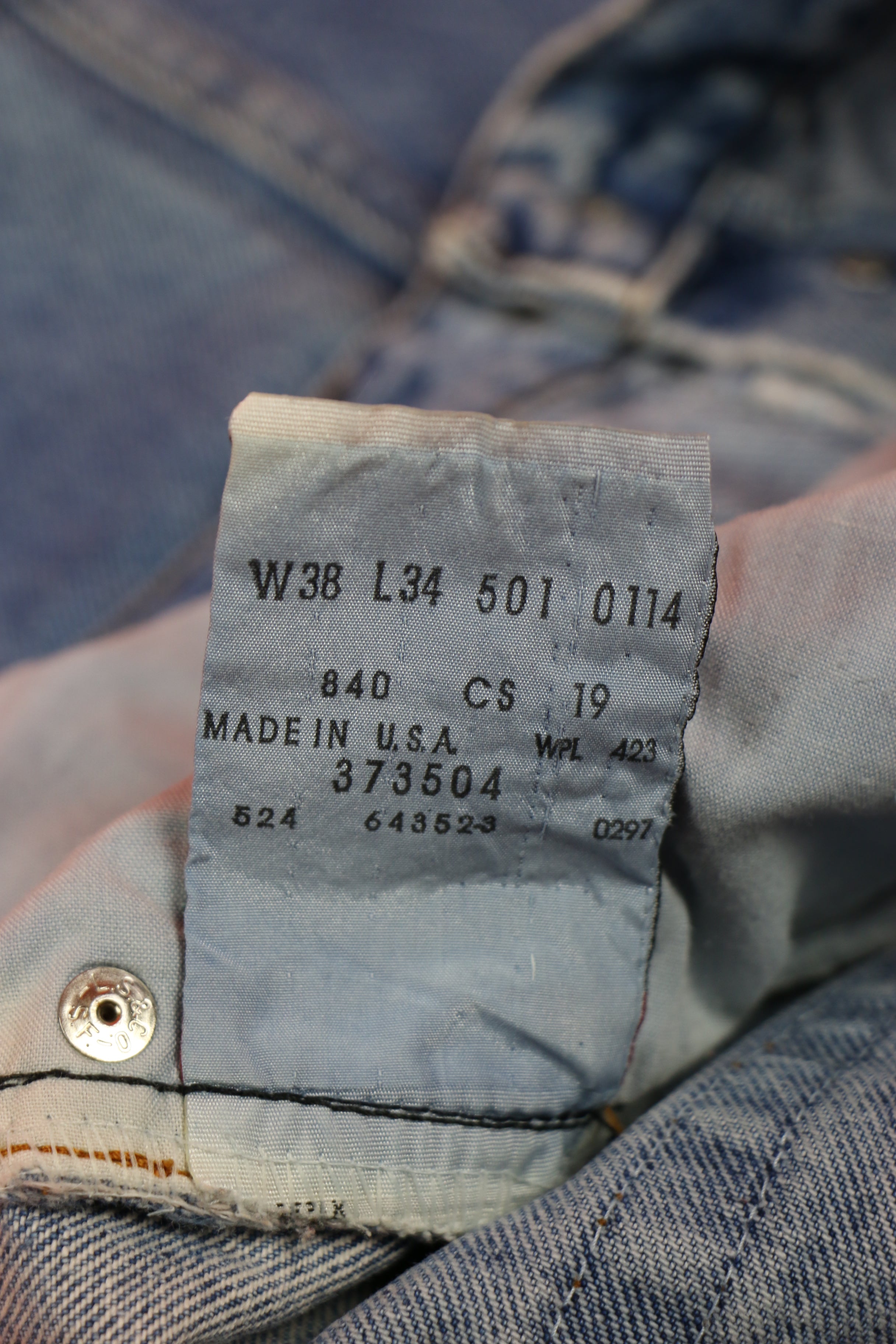 Levi's 501 Made in U.S.A. Jeans W38 L34 ~ Vintage Store Clochard92.com