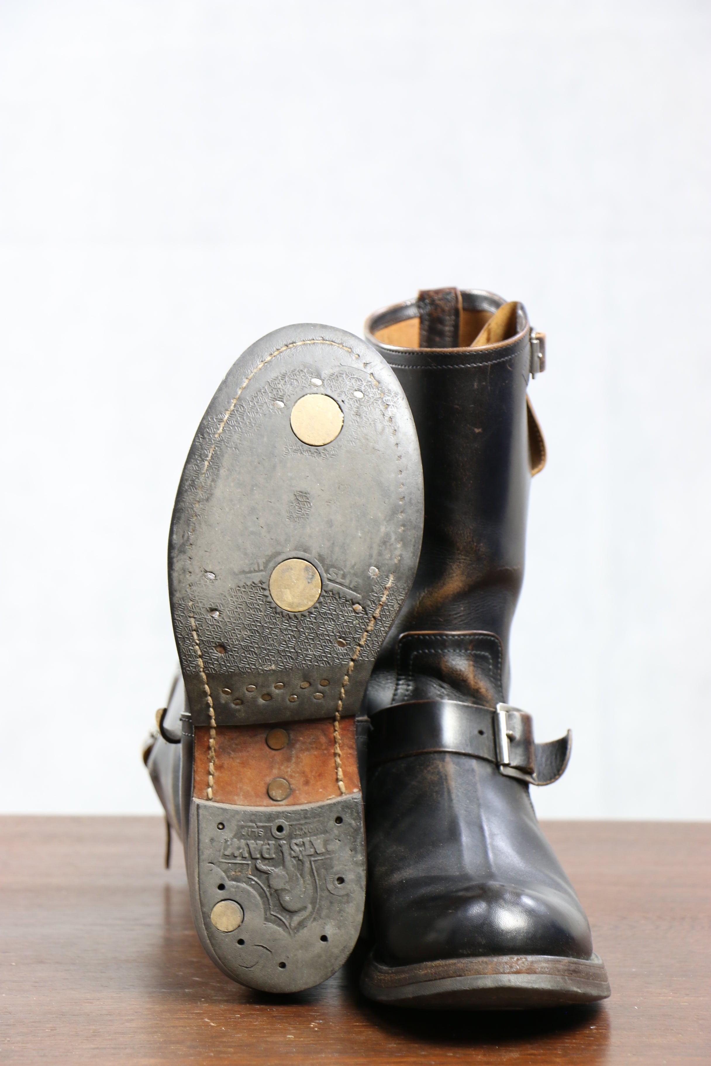 Vintage on sale engineer boots