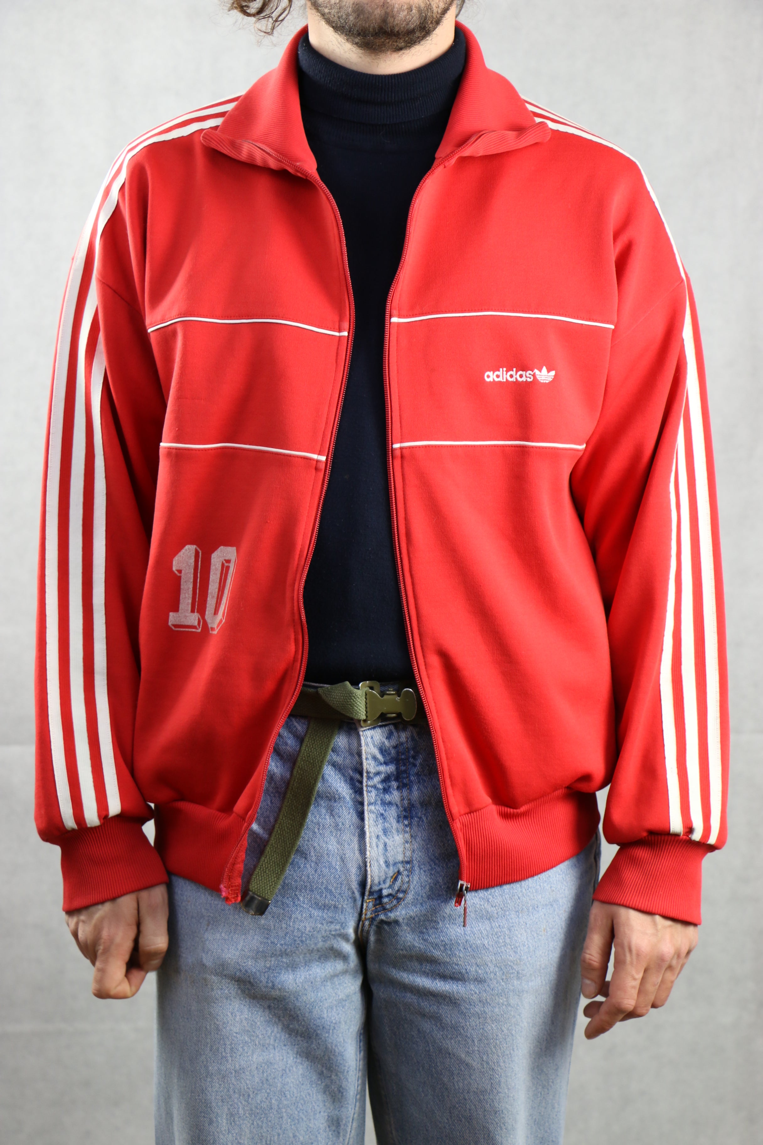 Adidas Red Track Jacket ~ Vintage Store Clochard92.com