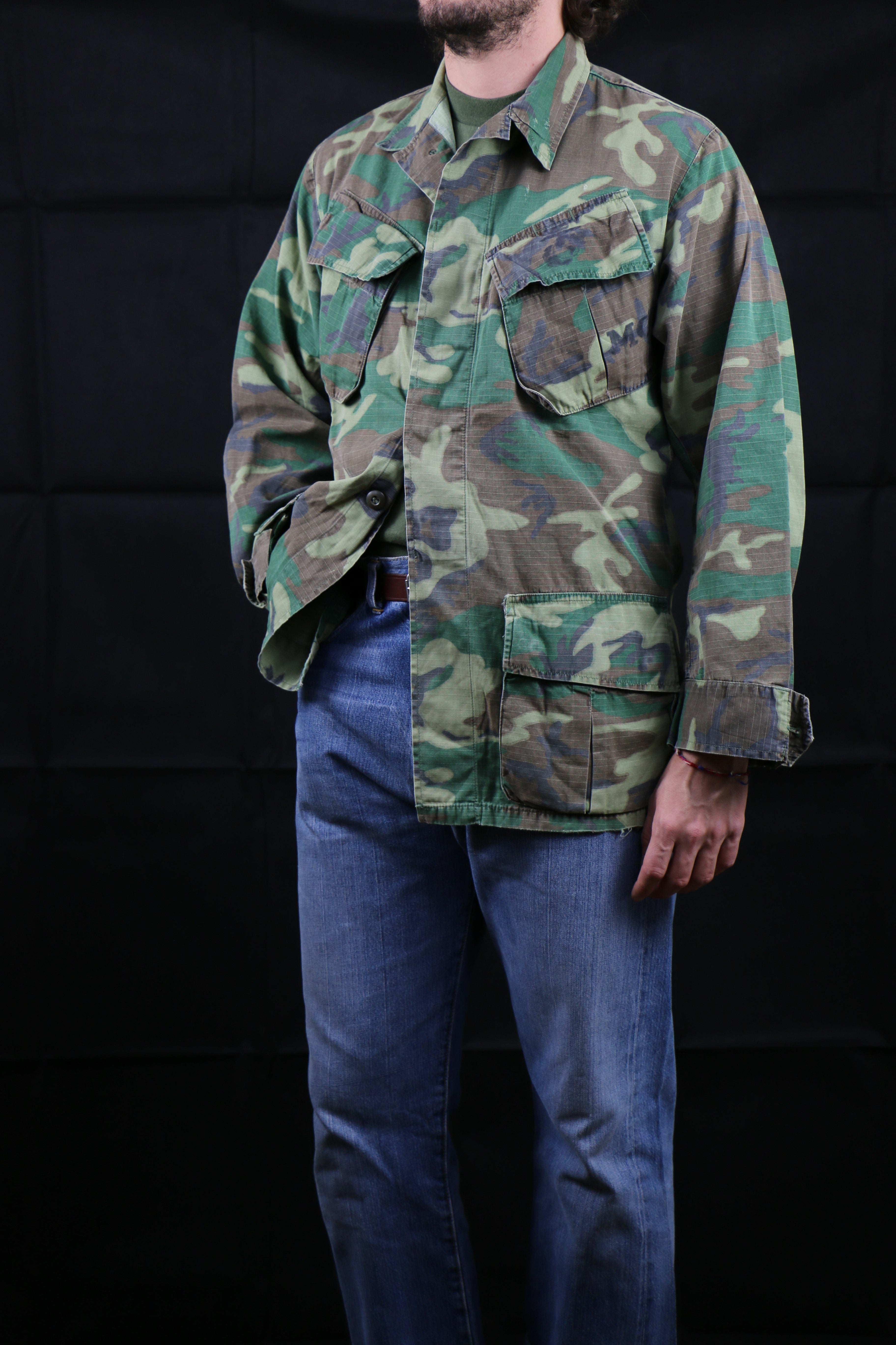 Vintage 1979 Combat Cloth discount Camouflage Jungle Jacket Medium