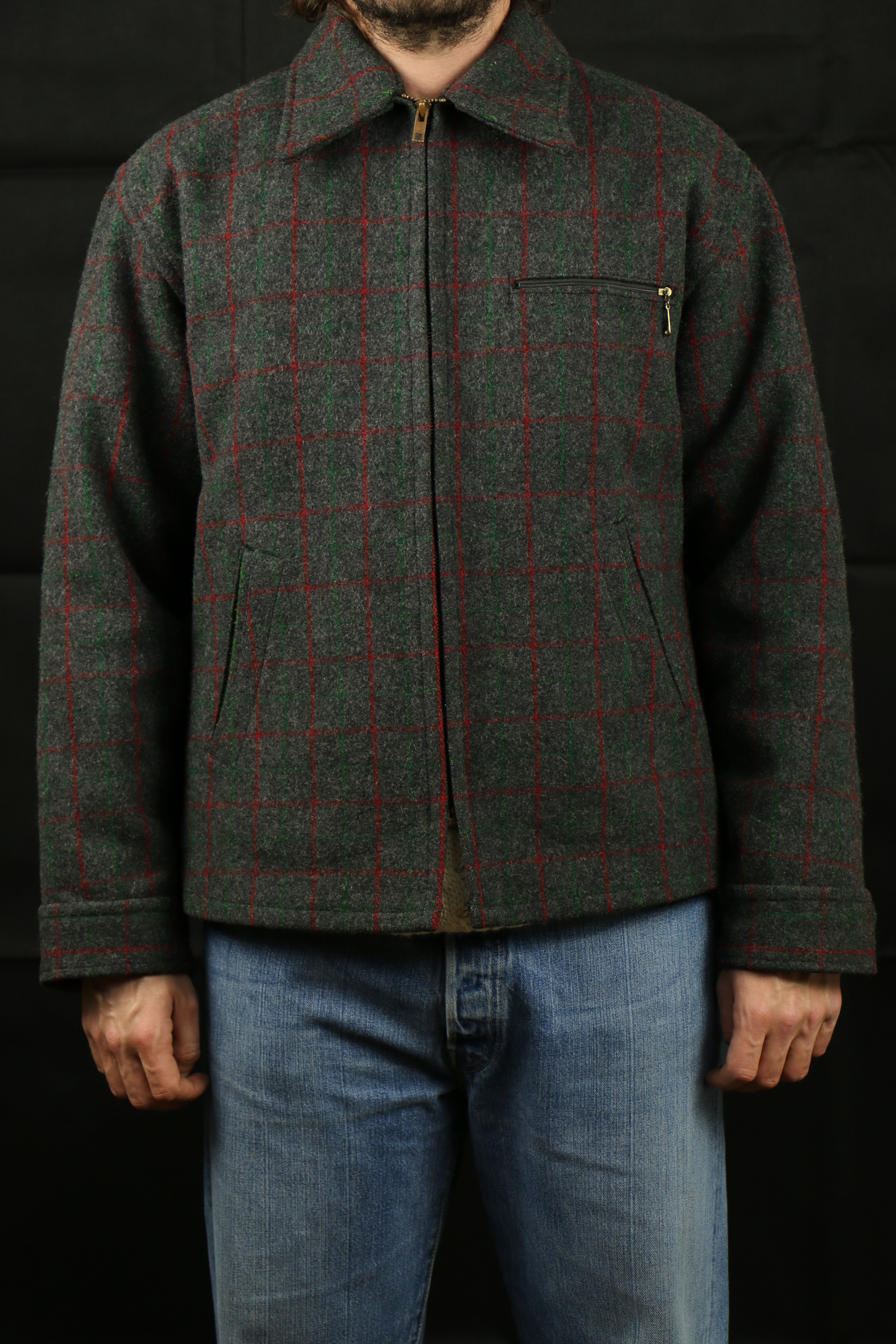 Johnson Wool Hunting Jacket 60s Talon Zip ~ Vintage Store 