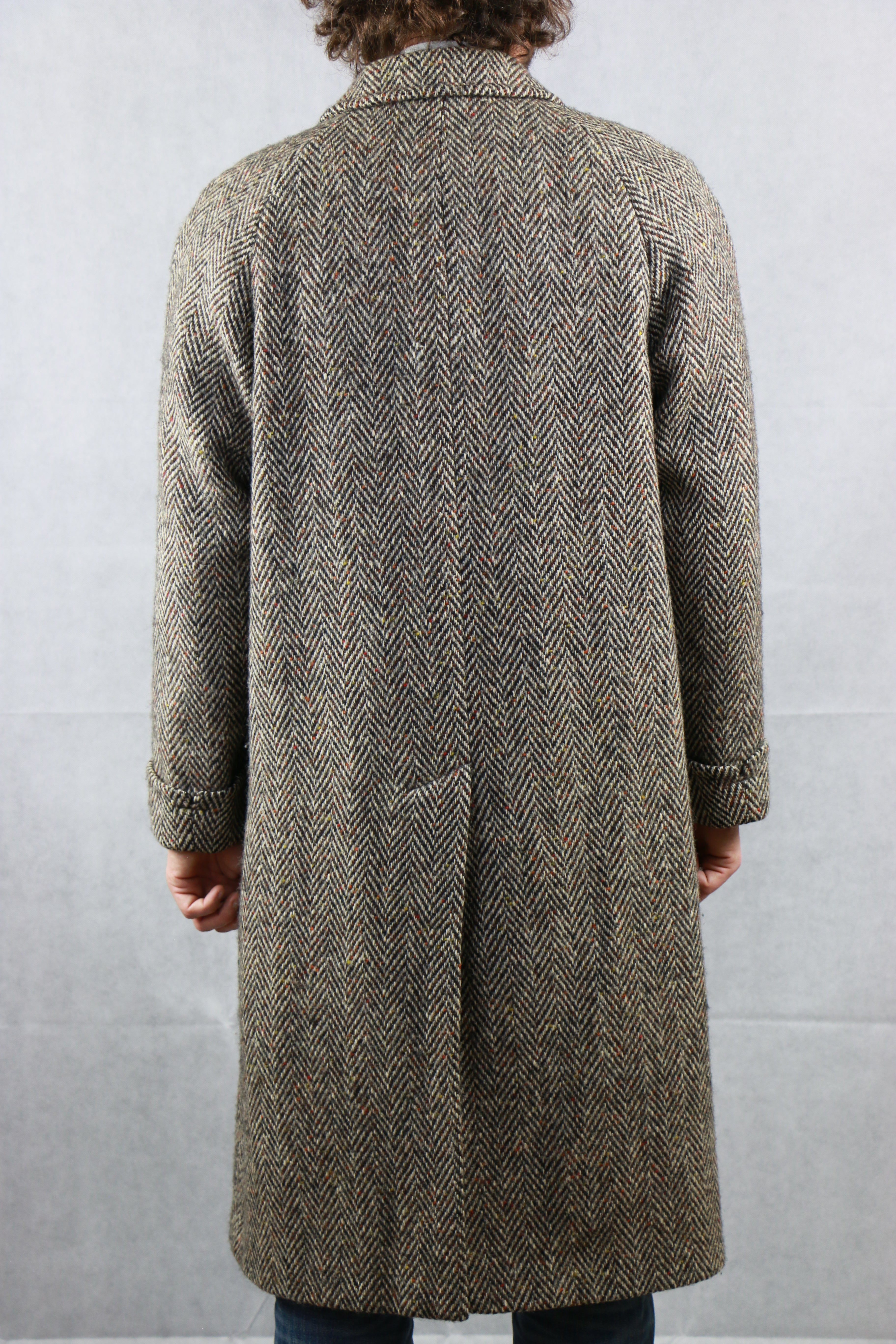 Aquascutum Irish Tweed Coat Vintage Store Clochard92