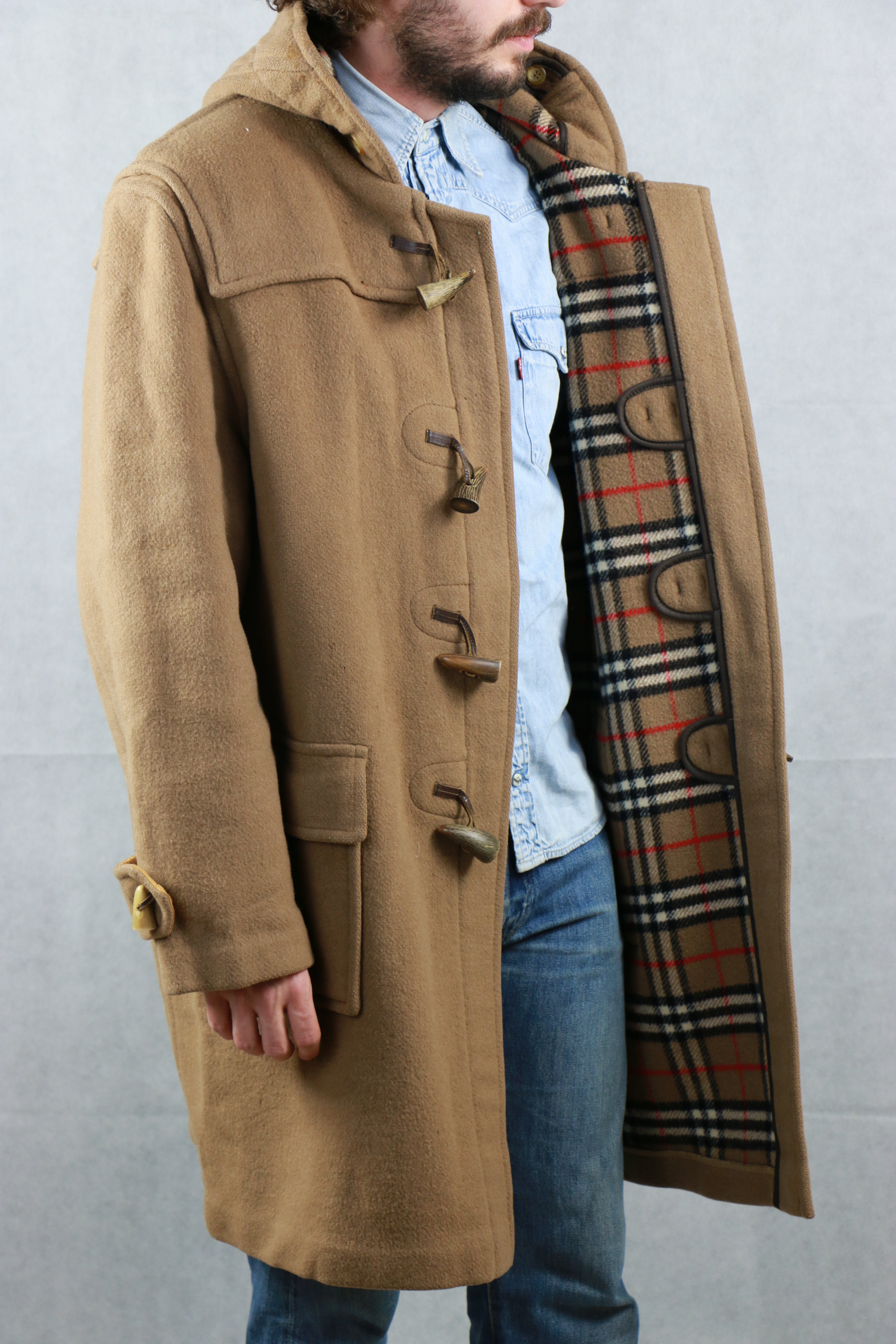 Burberry camel duffle coat best sale