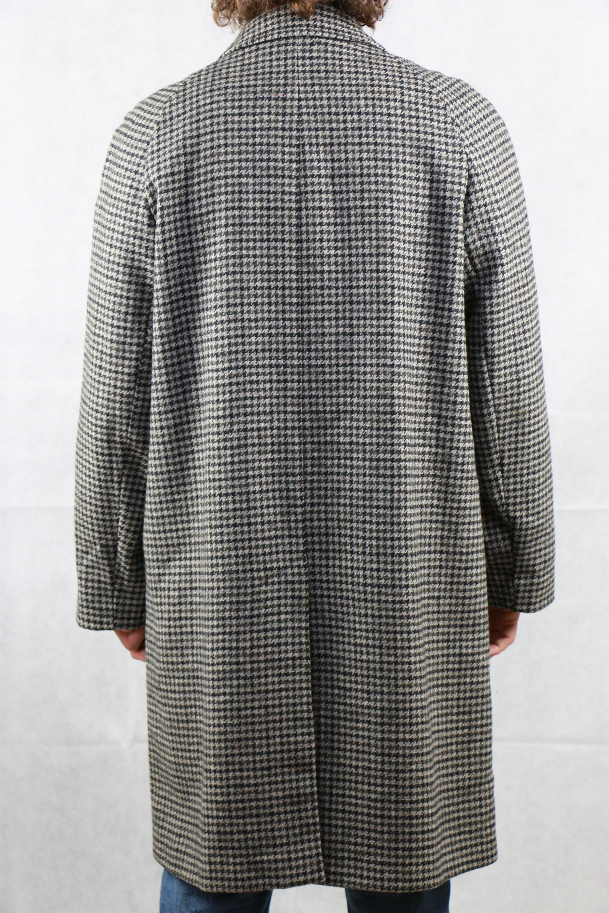 Aquascutum Checkered Tweed Coat Vintage Store Clochard92